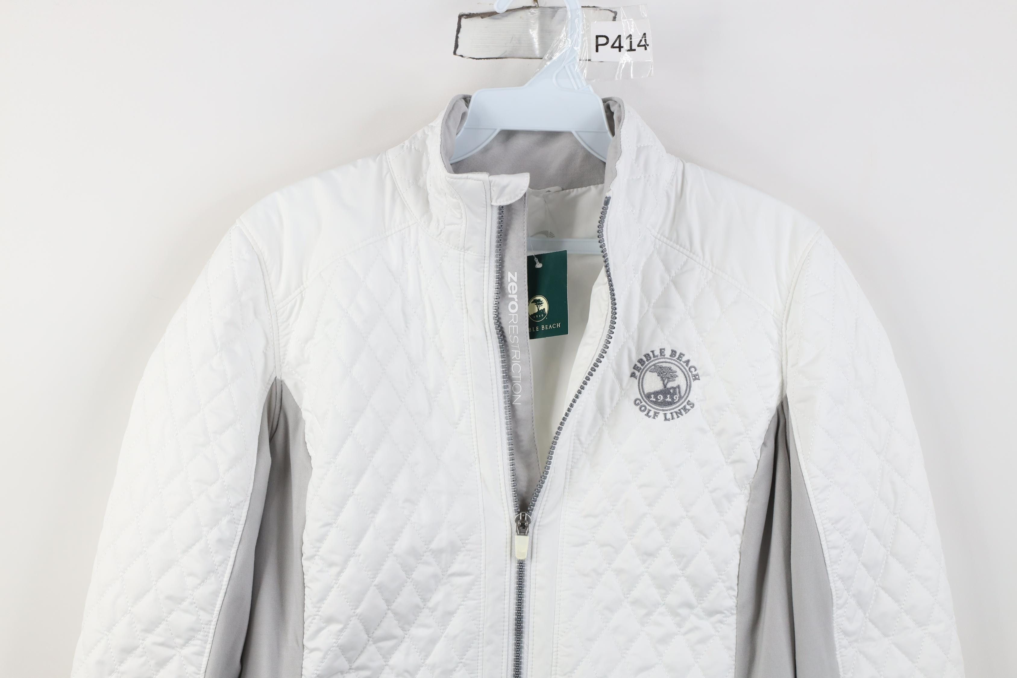 Vintage New Zero Restriction Beach Golf Links Quilted Jacket White Size S / US 4 / IT 40 - 2 Thumbnail