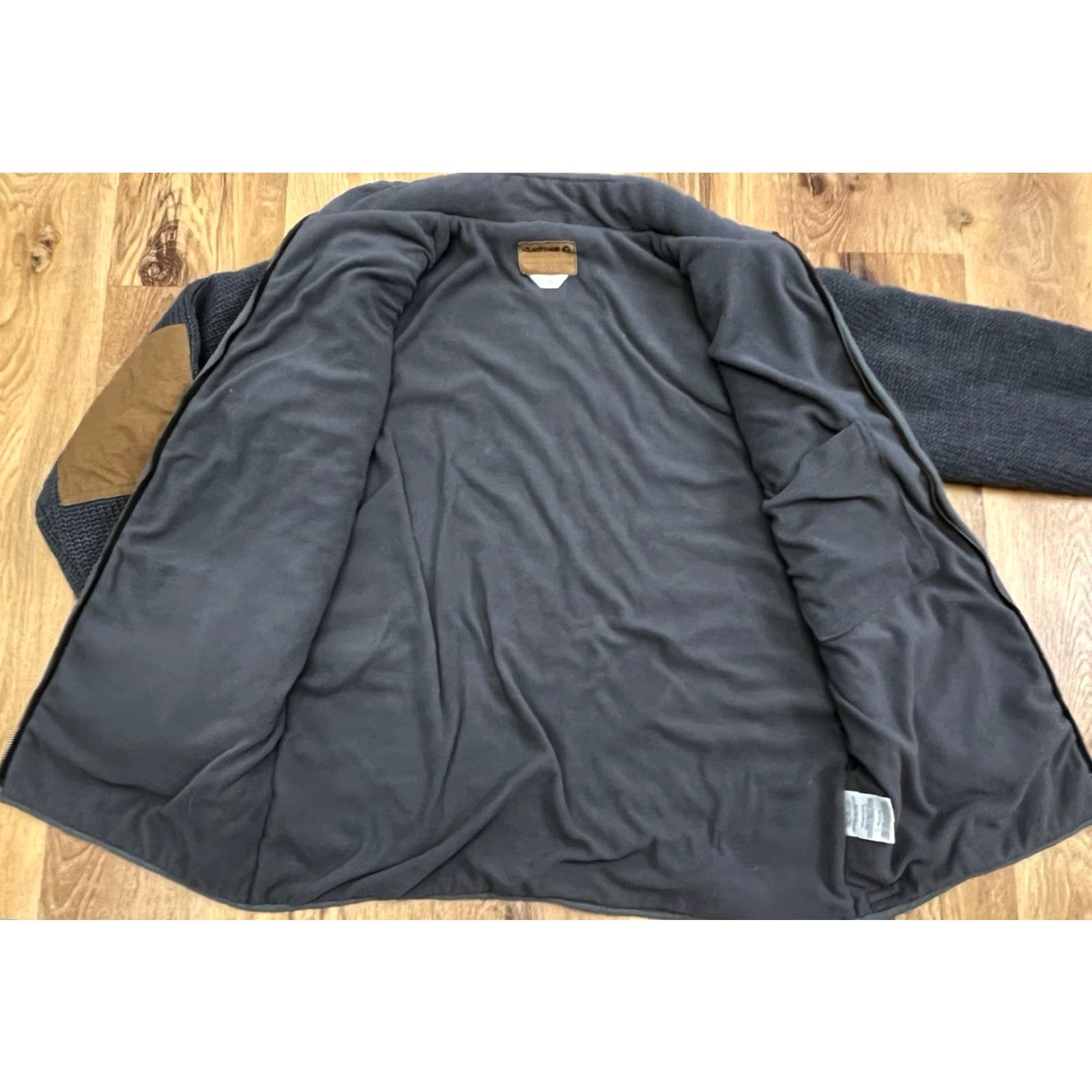 Vintage Laundromat Sweater Mens L 100% Wool Heavyweight Mock Neck Zip Lined Pockets Raglan Sleeve Autumn Fall Brown Size L / US 10 / IT 46 - 7 Thumbnail