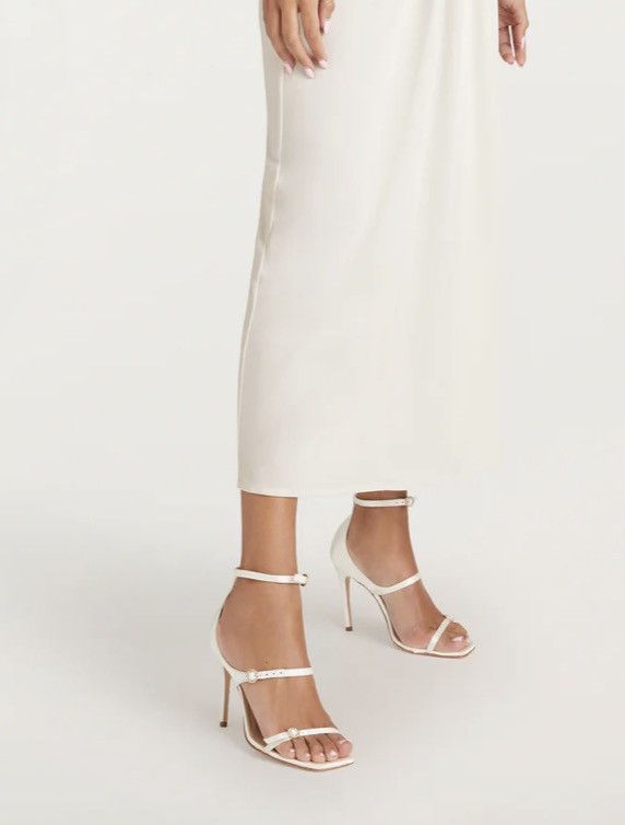 Cinq a Sept Cinq à Sept Celeste 100MM Satin High-Heel Sandals size 38 Size US 8 / IT 38 - 3 Thumbnail