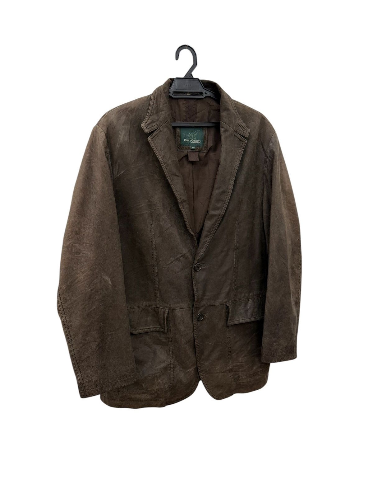 Genuine Leather × Henry Cotton's HENRY COTTON CASUAL JACKET SOFT LEATHER Size US M / EU 48-50 / 2 - 2 Thumbnail