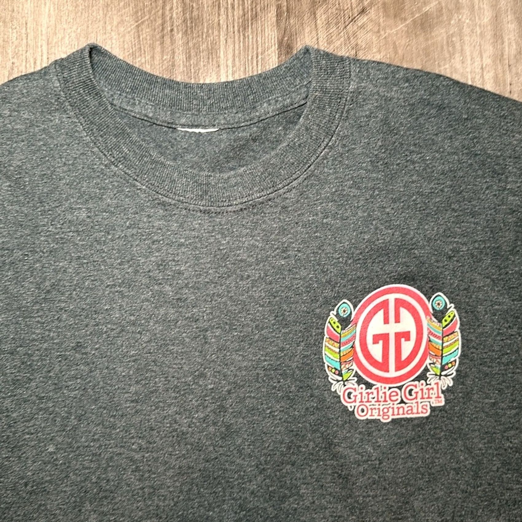 Vintage Girlie Girl Originals Psalm 91:4 Tee - Medium Shirt Womens Gray Tee Size US M / EU 48-50 / 2 - 4 Thumbnail