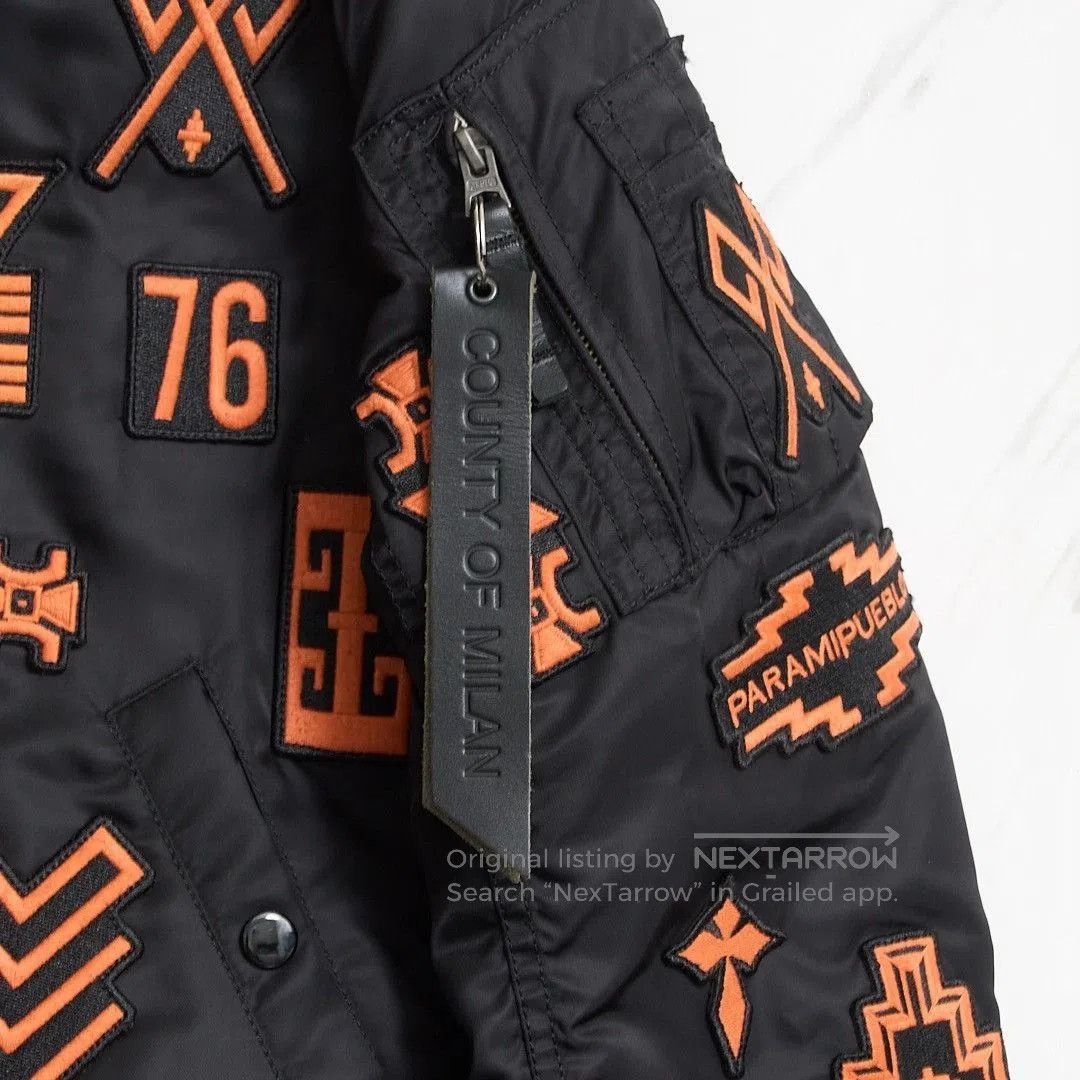 Marcelo Burlon Marcelo Burlon Men's Heavy Embroidered Bomber Jacket. Size US S / EU 44-46 / 1 - 9 Thumbnail