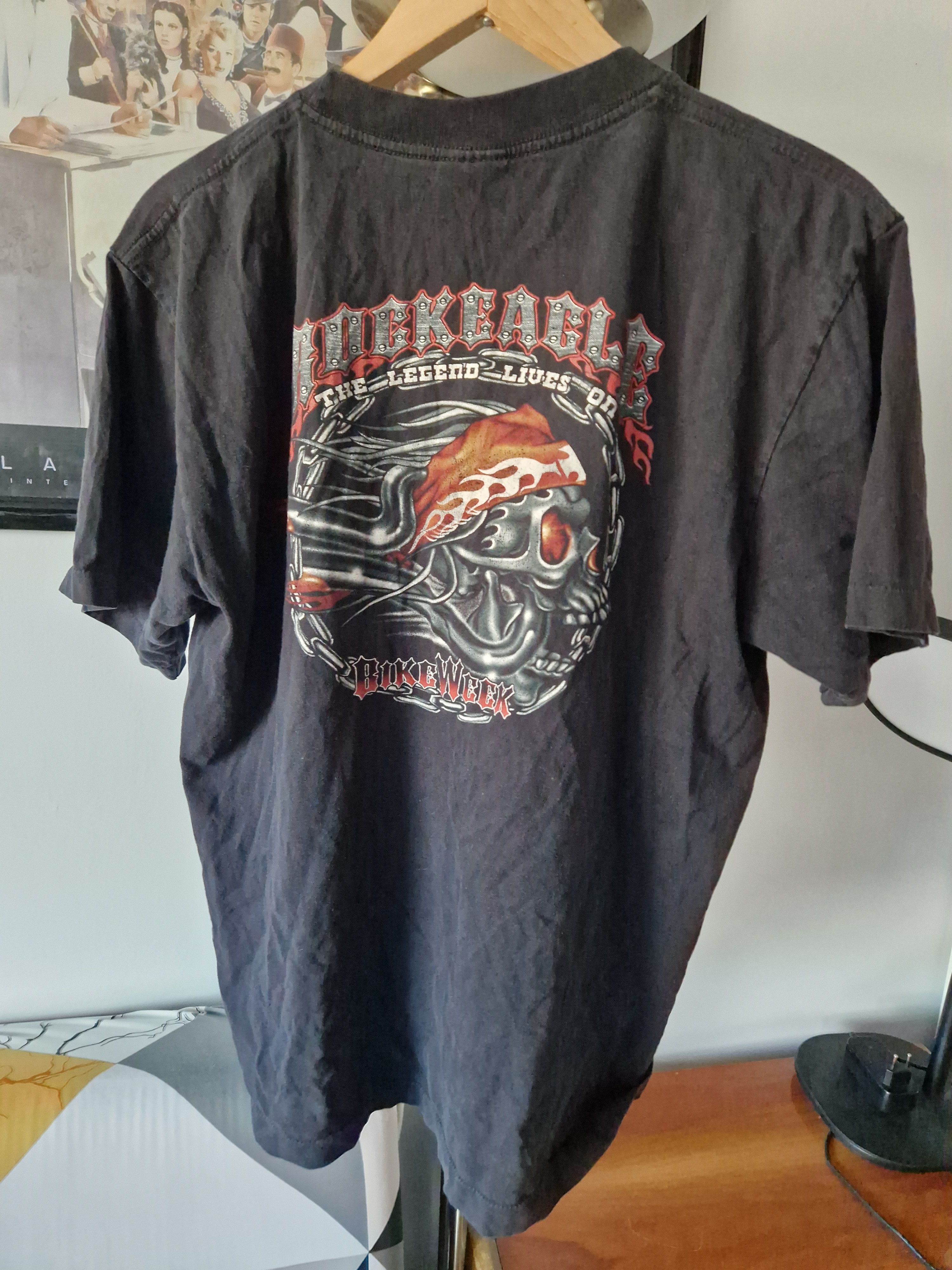 Vintage Vintage skull single stich 90s shirt HARLEY ride or die Size US L / EU 52-54 / 3 - 5 Thumbnail