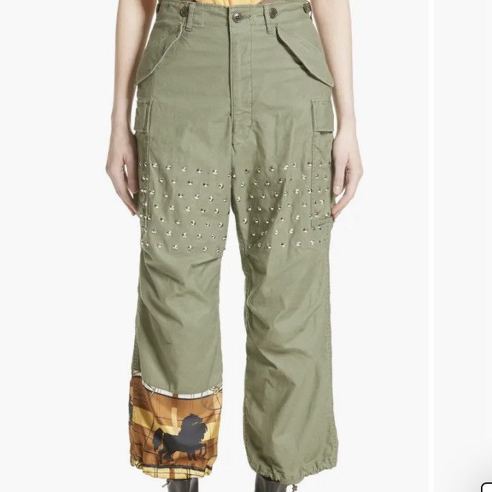 Comme des Garcons Junya Watanabe x CDG studded cargo graffiti pants Size 27" / US 4 / IT 40 - 2 Thumbnail