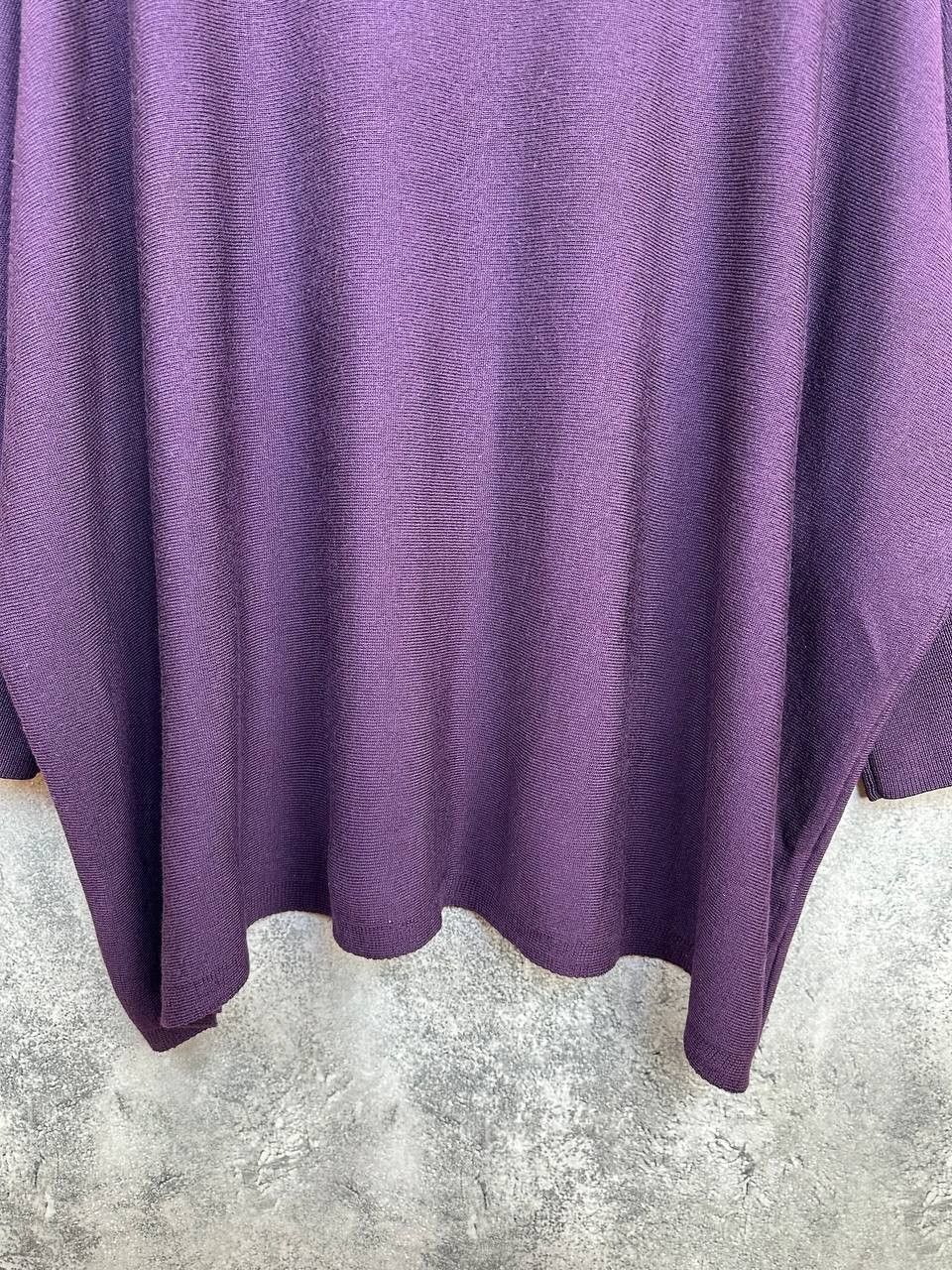Other TOAST Oversized Superfine Wool Sweater Purple Boxy Batwing Size L / US 10 / IT 46 - 7 Thumbnail