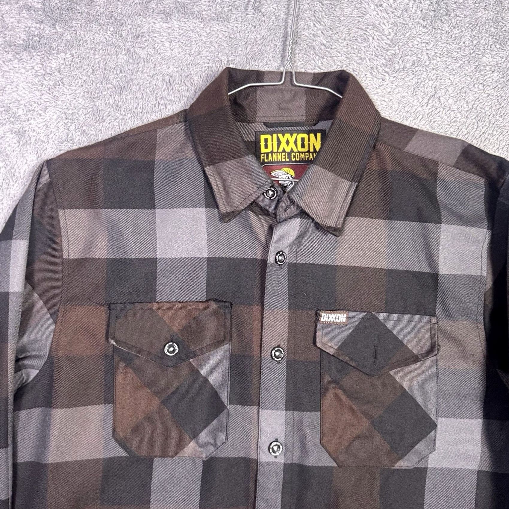 Vintage Dixxon Shirt Mens M Valencia D-Tech Buffalo Plaid Long Sleeve Button-Up Front Pockets Unlined Casual Fall Winter Brown Size US M / EU 48-50 / 2 - 4 Thumbnail
