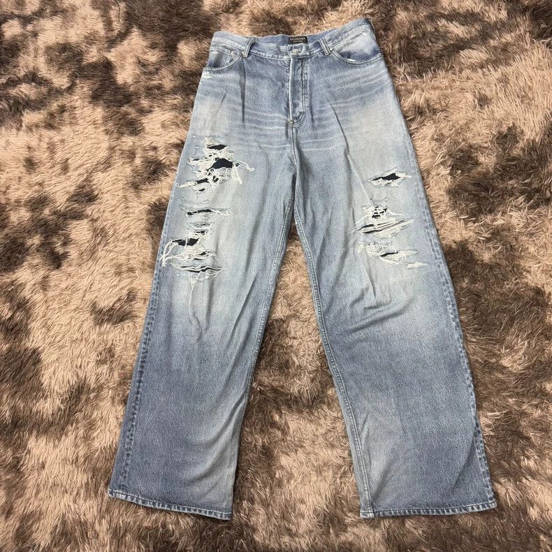 Balenciaga Balenciaga 3D Print Distressed Jeans Size US 28 / EU 44 - 1 Thumbnail