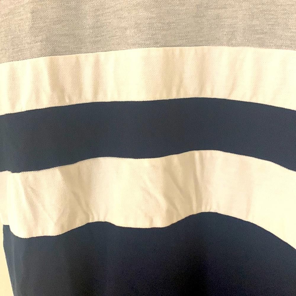 Zara ZARA - Cut and sew striped pique SS RN Top -Lg - 95%Ctn5%Vis Size US L / EU 52-54 / 3 - 4 Thumbnail