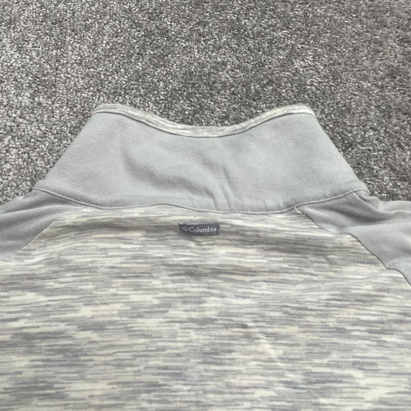 Vintage Columbia Jacket Womens L Gray 1/4 Zip Cotton Blend Athletic Activewear Shirt Size L / US 10 / IT 46 - 4 Thumbnail
