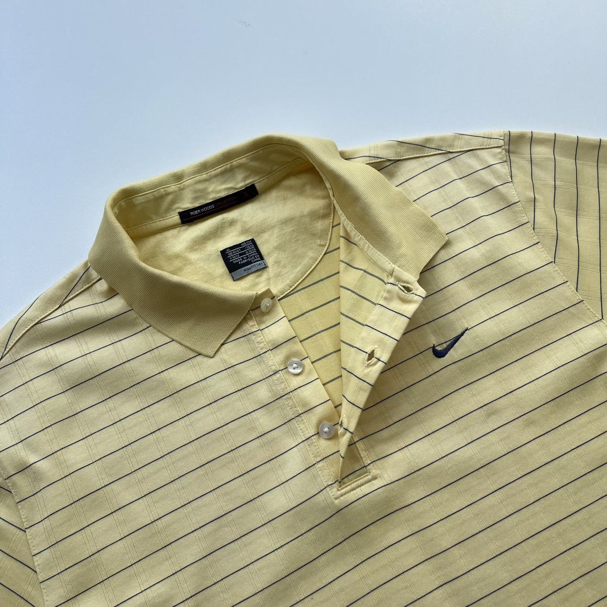 Nike × Tiger Woods × Vintage Nike Tiger Woods Golf LaManga Club Vintage Stripe Polo Shirt Size US XL / EU 56 / 4 - 4 Thumbnail