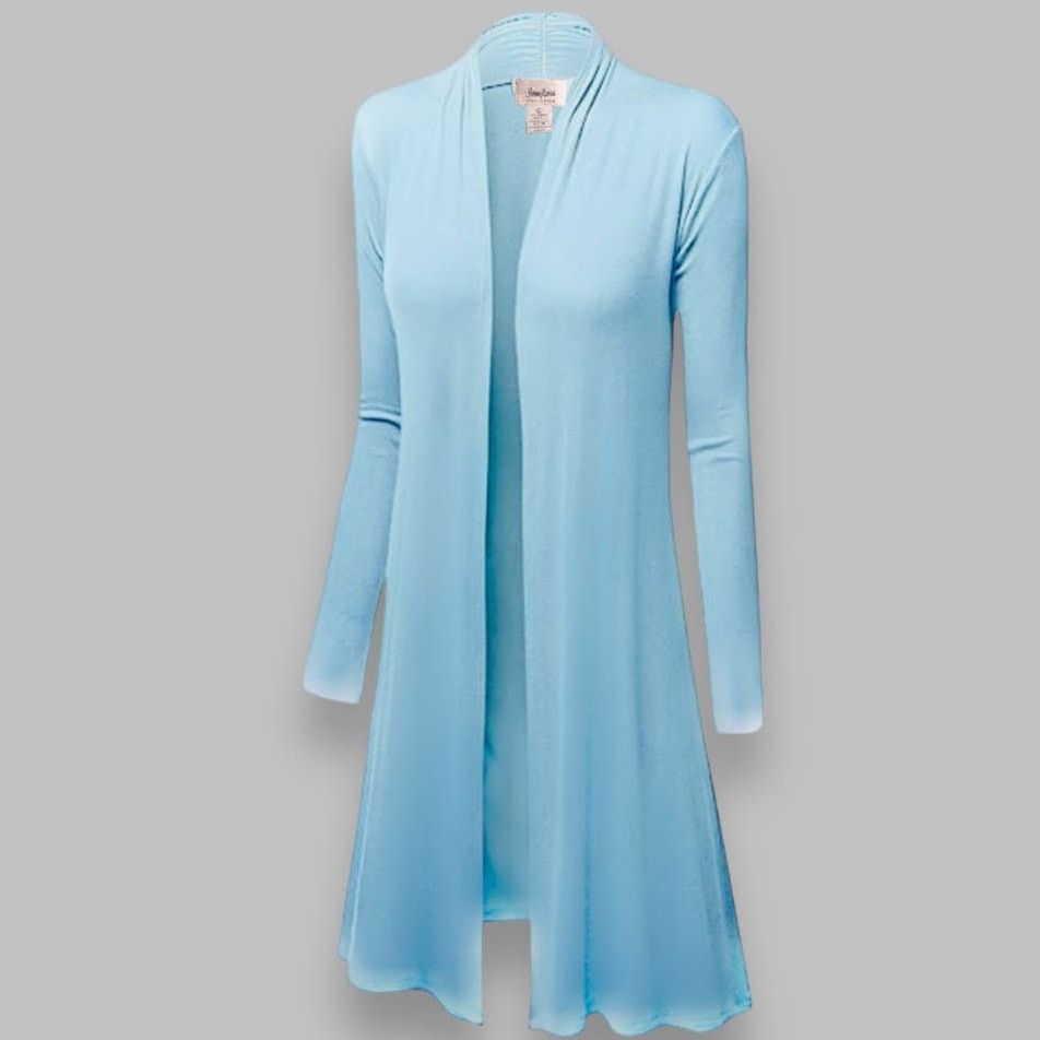 Neiman Marcus Neiman Marcus Sky Blue Cotton Cardigan | Size L Size L / US 10 / IT 46 - 1 Thumbnail