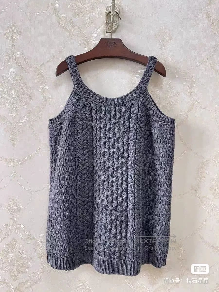Miu Miu Miu Miu Runway Heavy Knit Wool Camisole Dress. Size M / US 6-8 / IT 42-44 - 7 Thumbnail