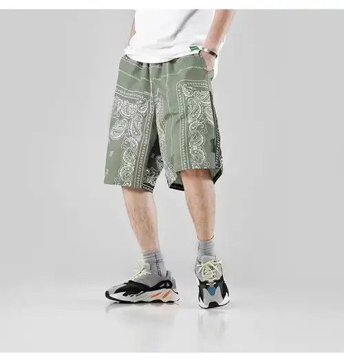 Jean × Other 20SS Indigo Union Japan Green Two Layered Bandana Shorts Size US 32 / EU 48 - 4 Thumbnail