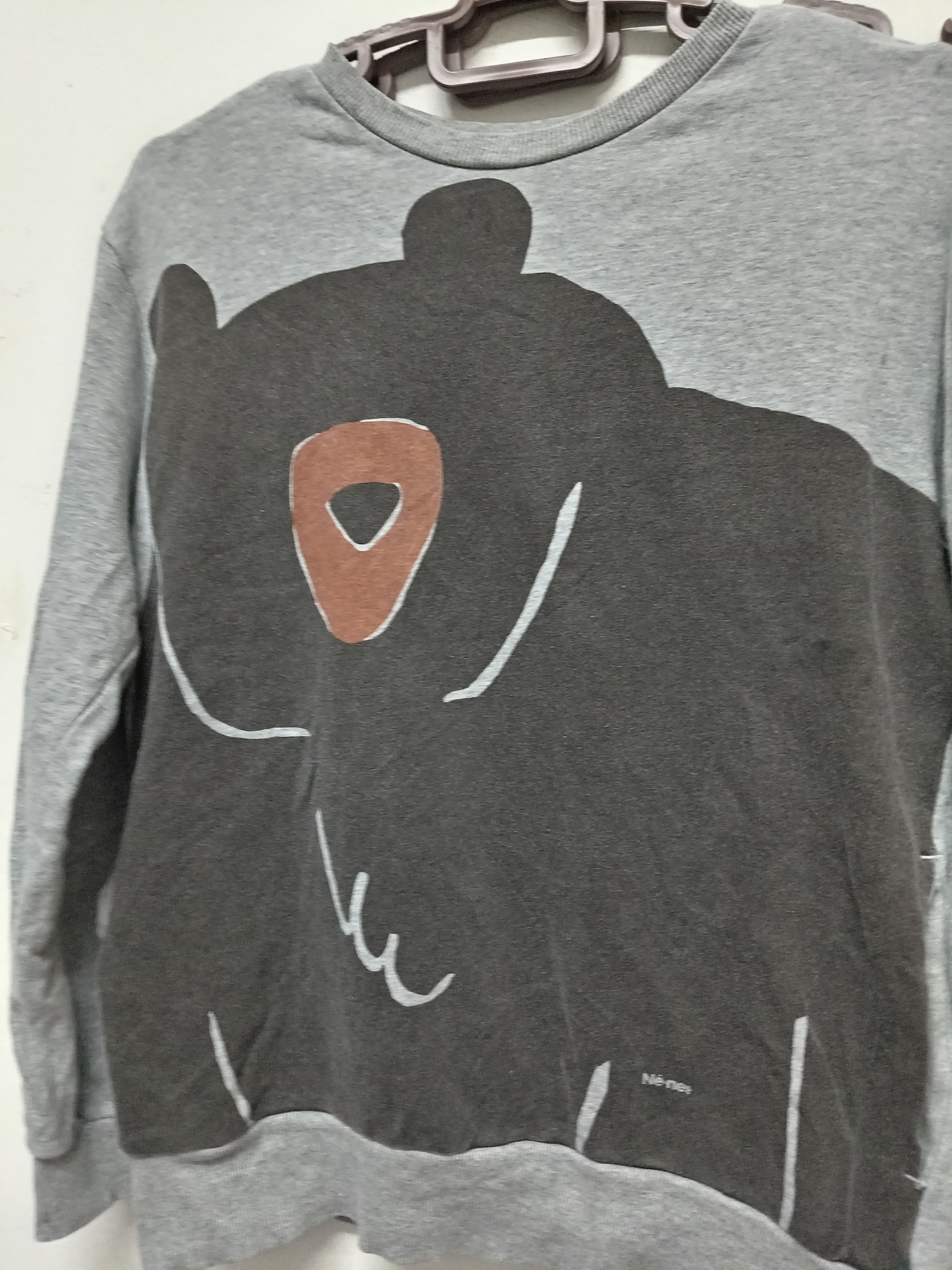 Ne-Net Vintage Ne-net By Issey Miyake Bear big logo Sweatshirt Size US M / EU 48-50 / 2 - 3 Thumbnail