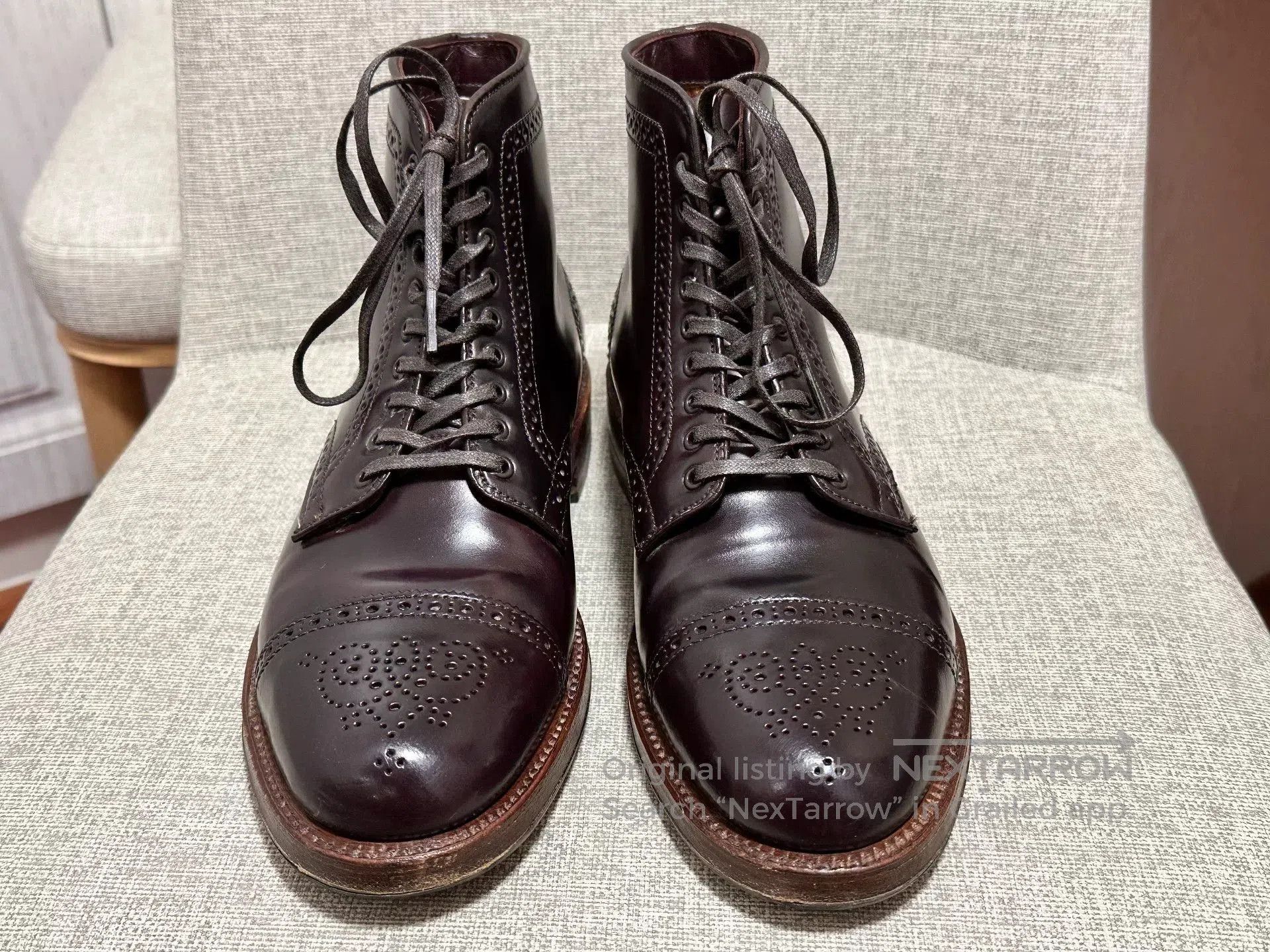 Alden Alden Medallion StraightTip Boot. Size US 7.5 / EU 40-41 - 3 Thumbnail
