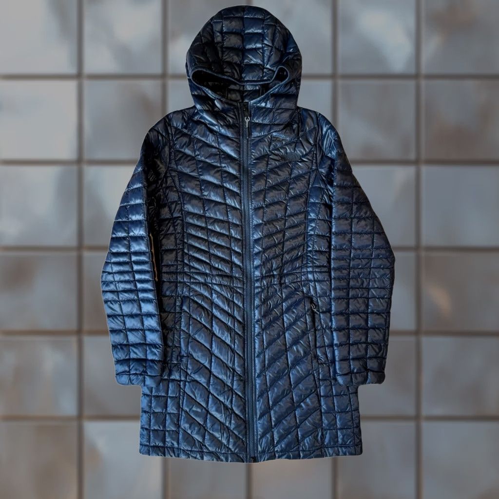 The North Face The North Face Thermoball Parka Jacket S Navy Full Zip Insulated Puffer Outerwear Women Size S / US 4 / IT 40 - 1 Thumbnail