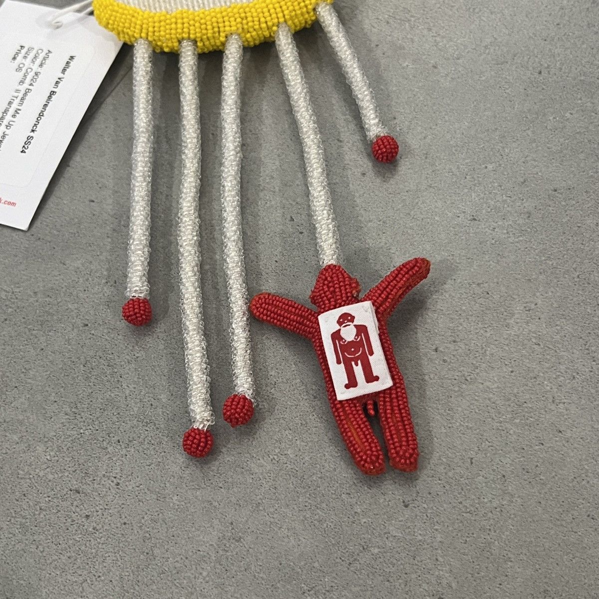 Walter Van Beirendonck SS24 Walter Van Beirendonck Beam Me Up Transparent Necklace Size ONE SIZE - 4 Thumbnail
