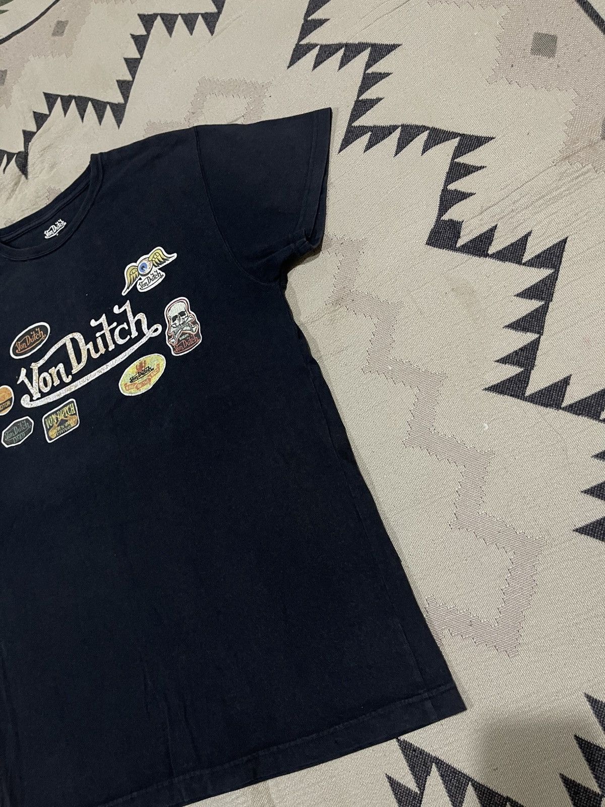 Von Dutch 2000s VON DUTCH ALL LOGO PRINTED TSHIRT Size US M / EU 48-50 / 2 - 4 Thumbnail