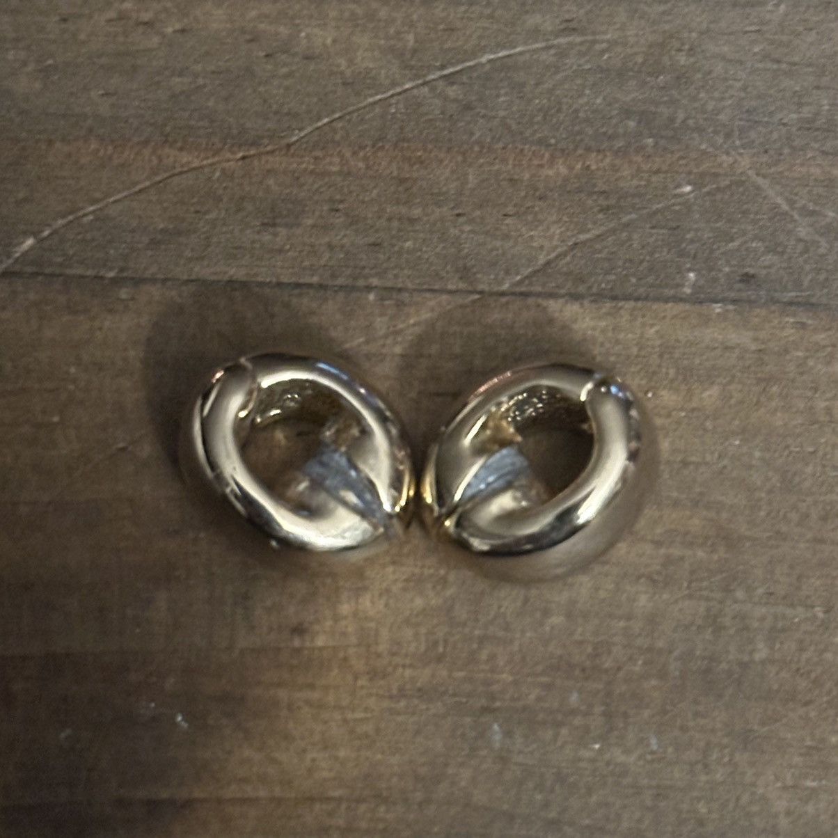 Vintage Vintage paved magnetic clip on hoop earrings Size ONE SIZE - 5 Thumbnail