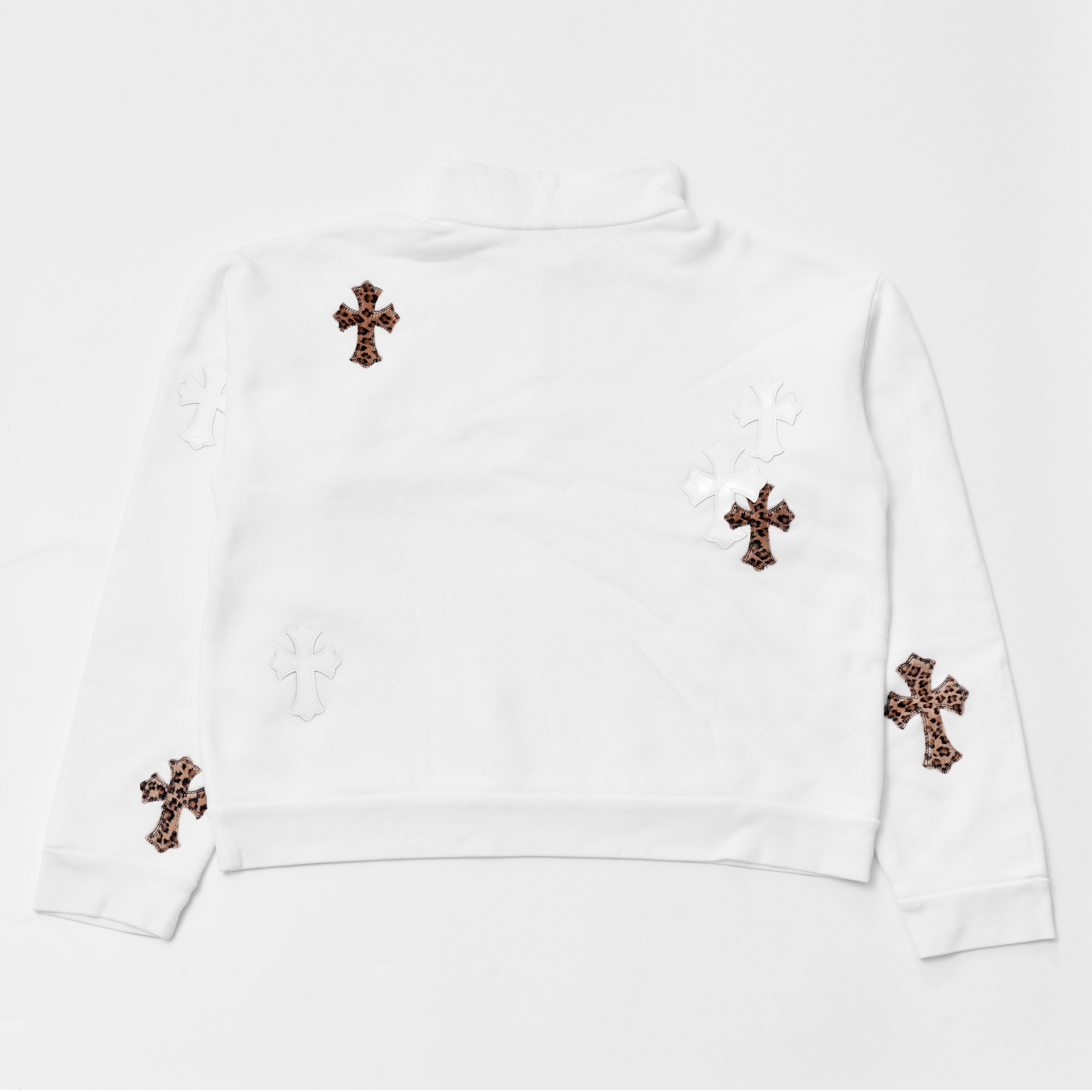 Chrome Hearts CHROME HEARTS PAPER JAM CEMETERY CROSS PATCH ZIP SWEATER Size US M / EU 48-50 / 2 - 2 Thumbnail