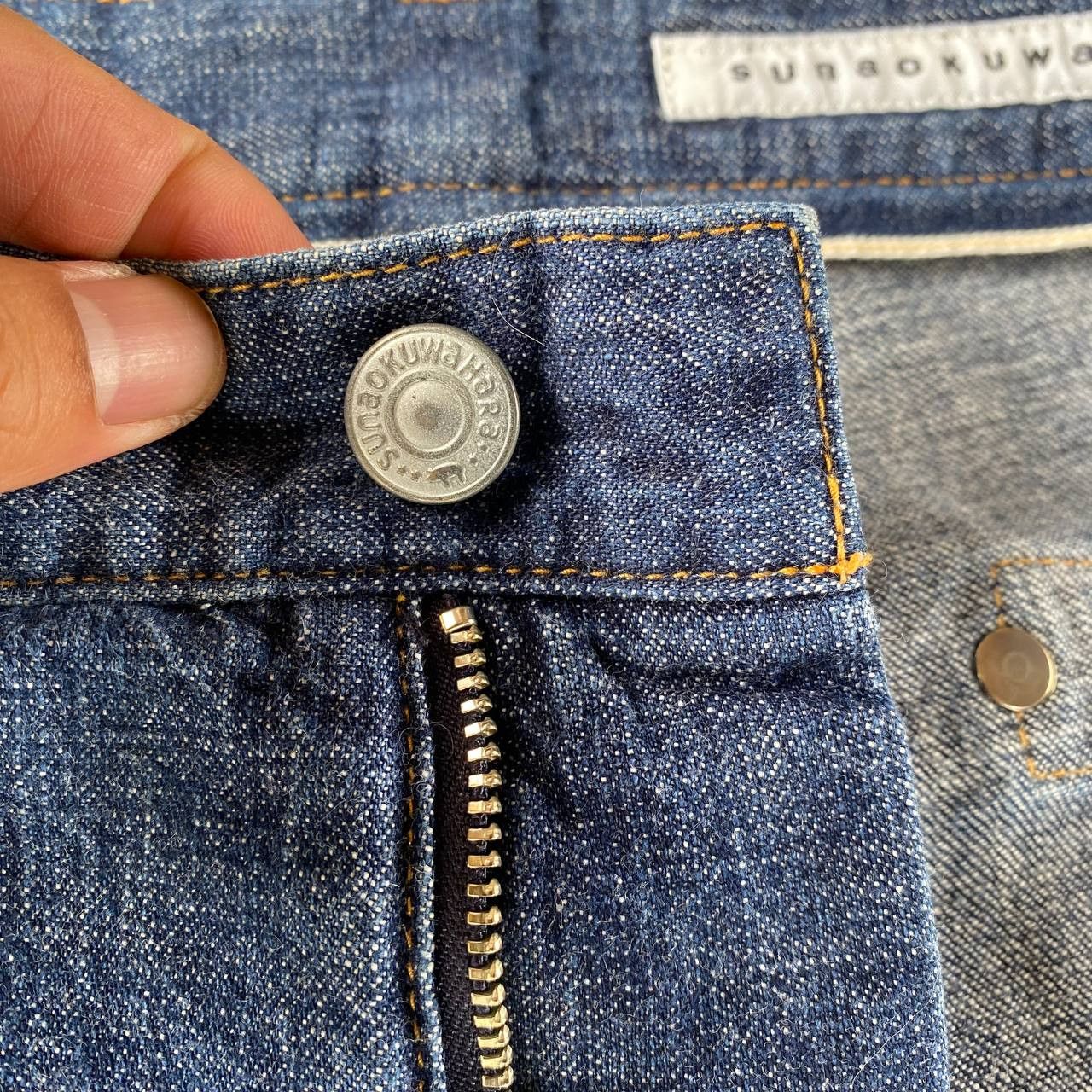 Issey Miyake SUNAOKUWAHARA JAPAN SHORT ANKLE CUT DENIM Size US 30 / EU 46 - 5 Thumbnail