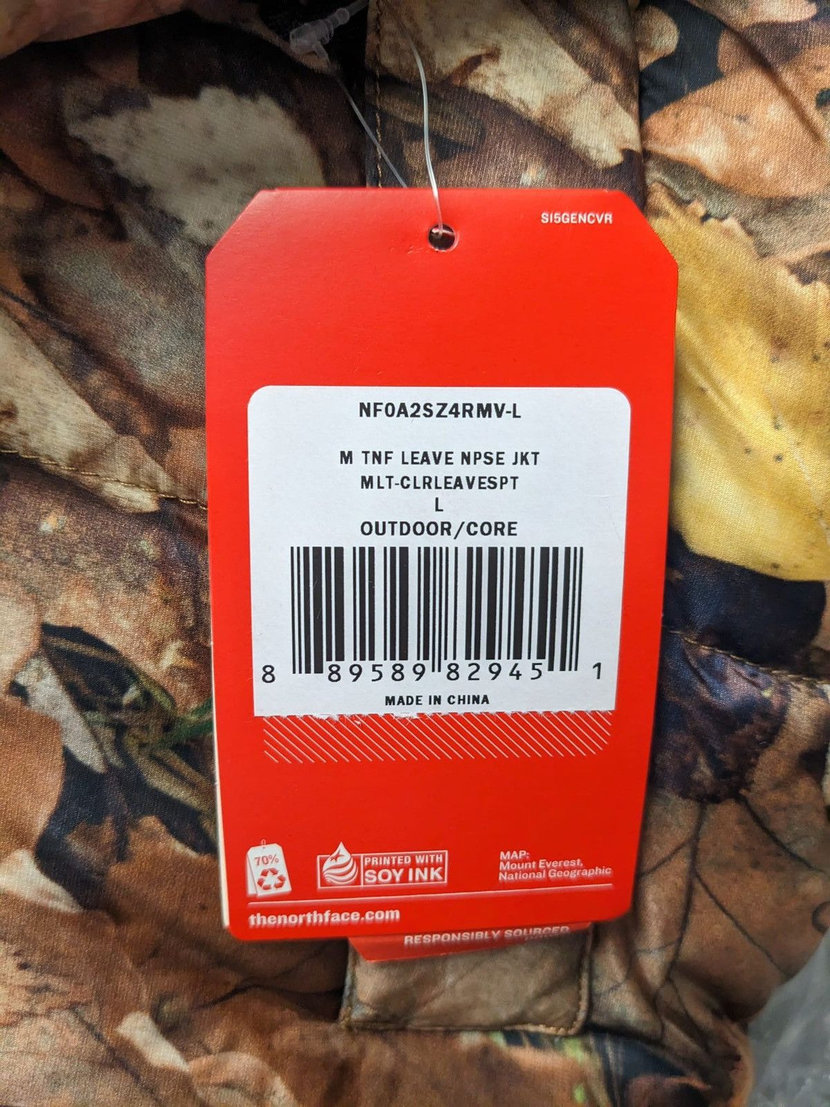 Supreme FW16 SUPREME THE NORTH FACE NUPTSE JACKET LEAVES TNF L Size US L / EU 52-54 / 3 - 8 Thumbnail