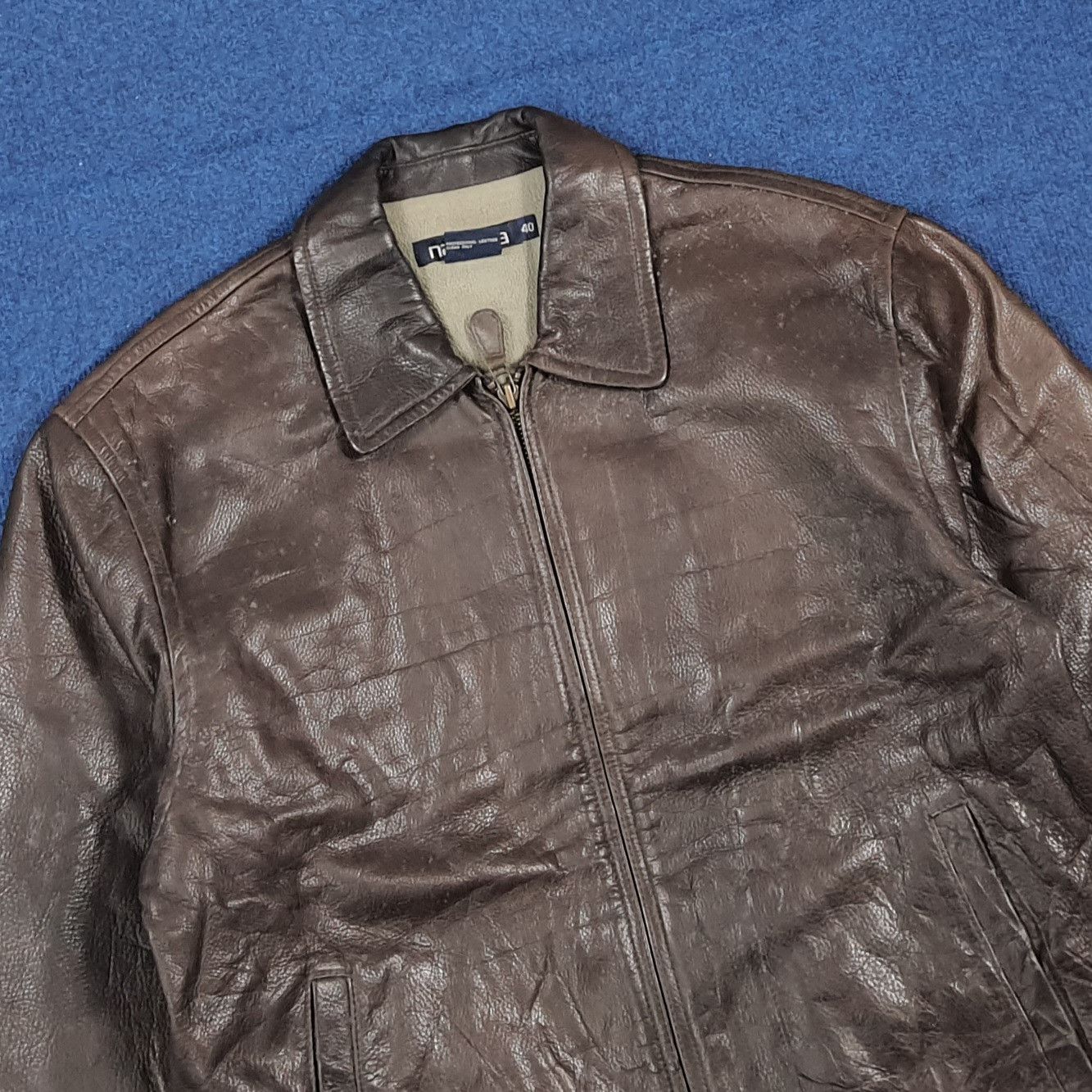 Nautica Nautica Vintage Custom Skeleton Bone Leather Jacket C290N28 Size US M / EU 48-50 / 2 - 4 Thumbnail