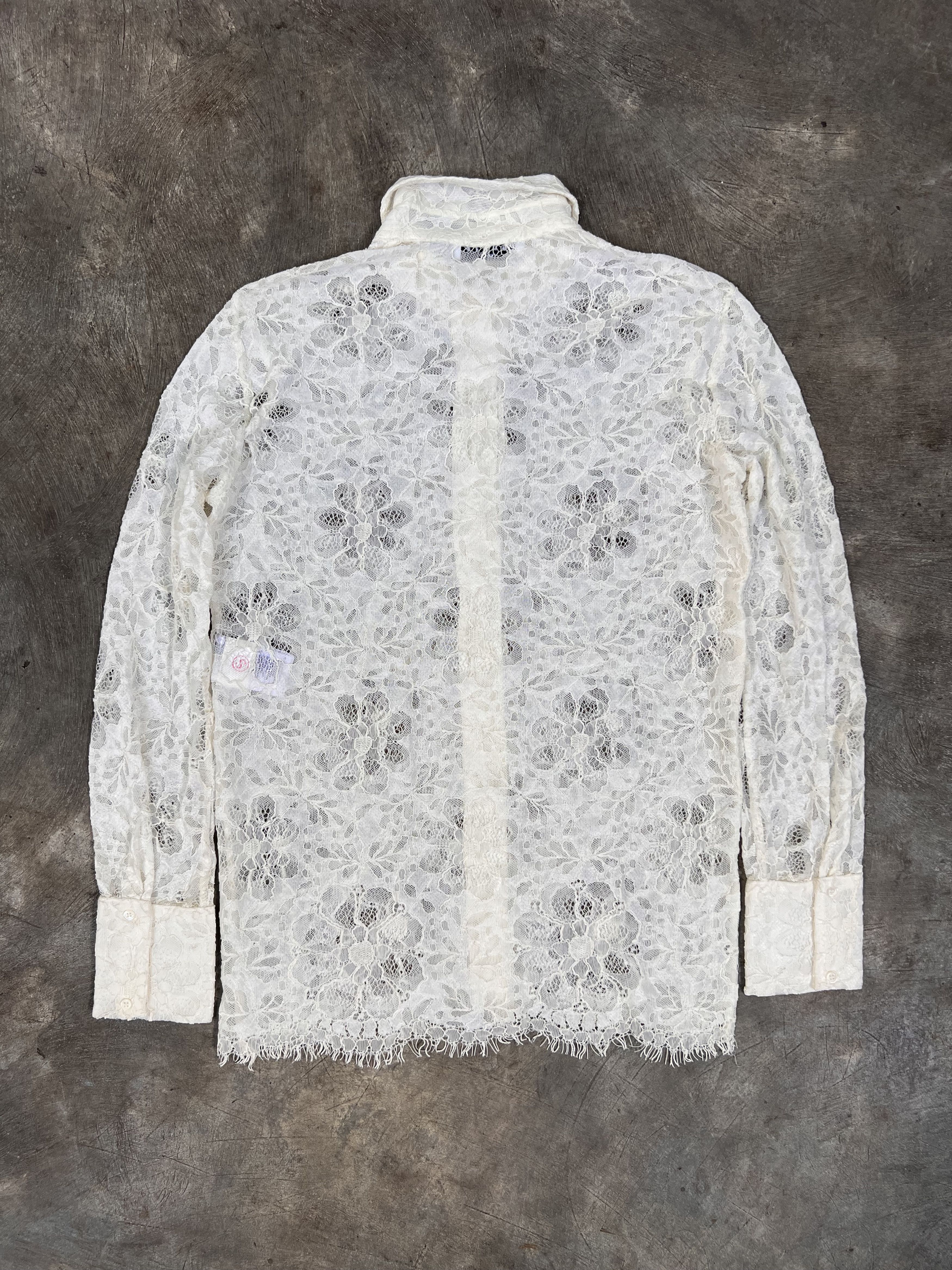 Sandro sandro ecru long lace sleeve blouse Size M / US 6-8 / IT 42-44 - 5 Thumbnail