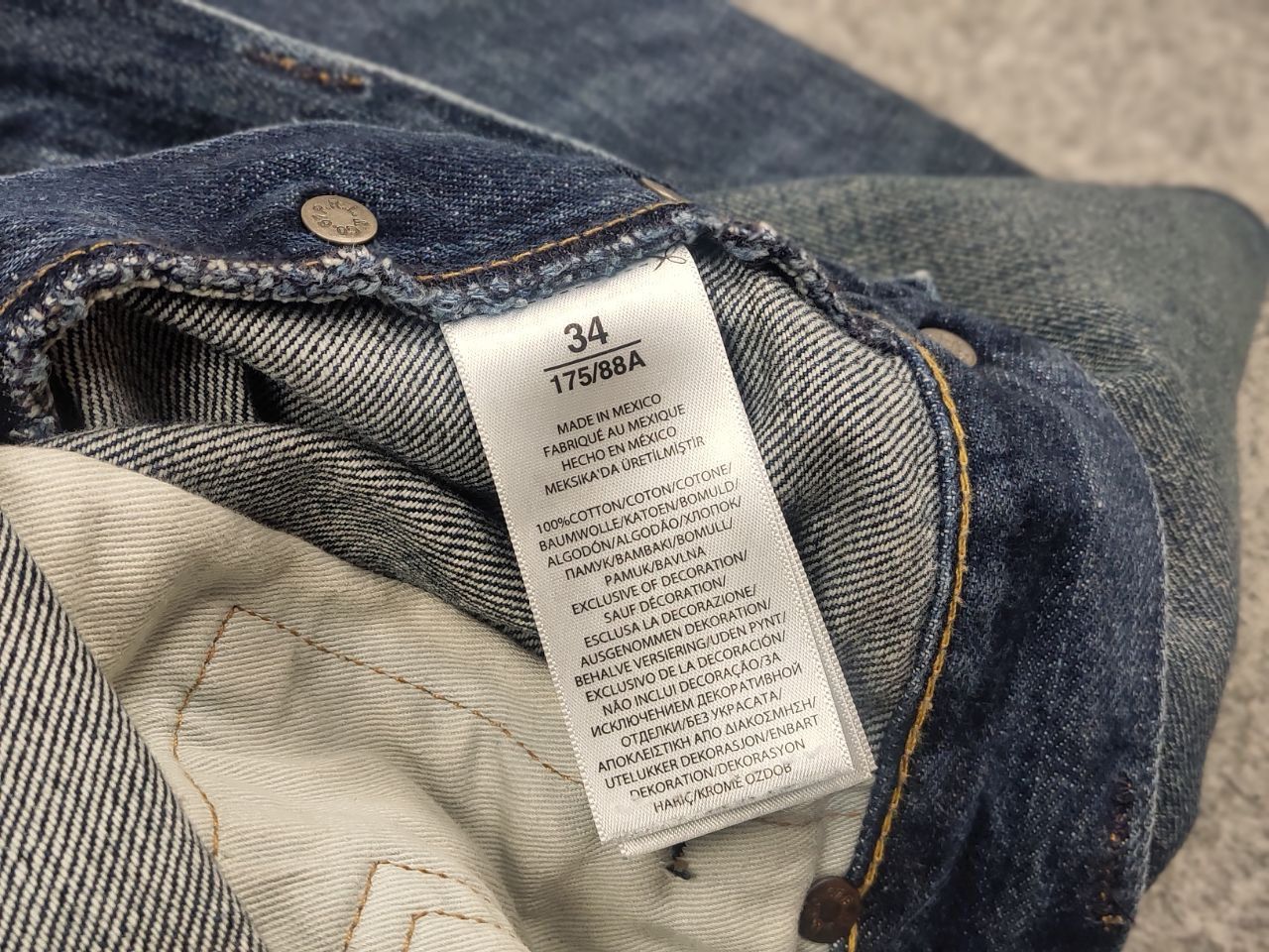 Polo Ralph Lauren Vintage Polo Ralph Lauren original quality Faded Denim Jeans Size US 34 / EU 50 - 10 Thumbnail