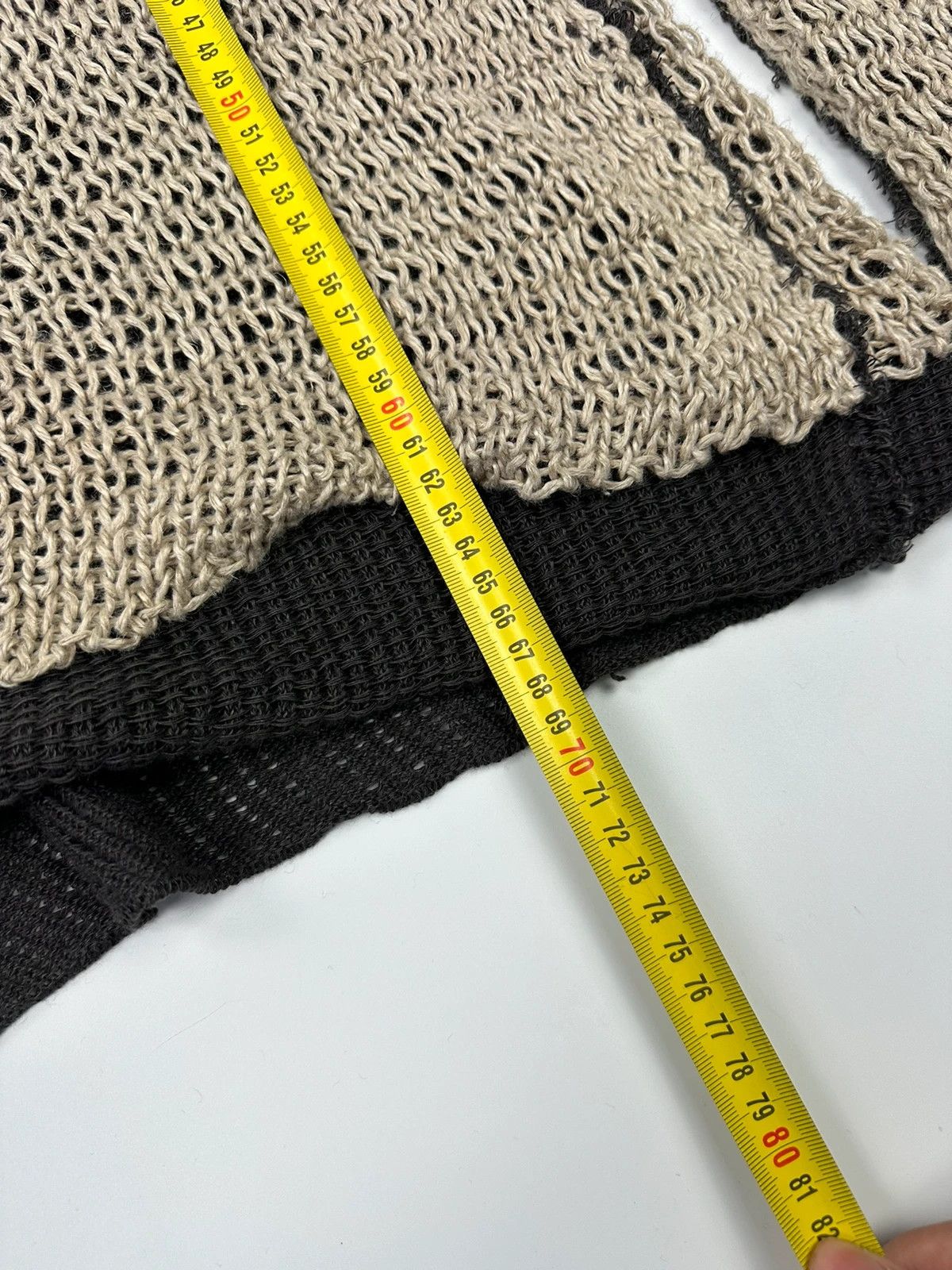 Dolce & Gabbana Dolce & Gabbana Net Knit Double Layer Sweater Beige & Brown Size US M / EU 48-50 / 2 - 11 Thumbnail