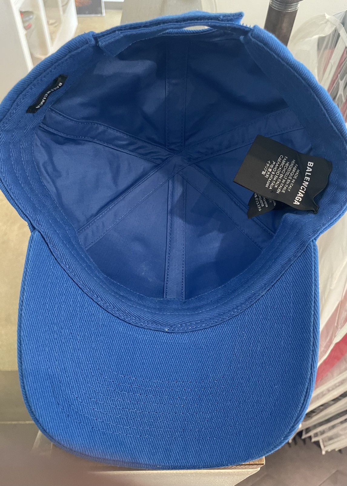 Balenciaga Balenciaga Baseball Hat Blue Size ONE SIZE - 4 Thumbnail