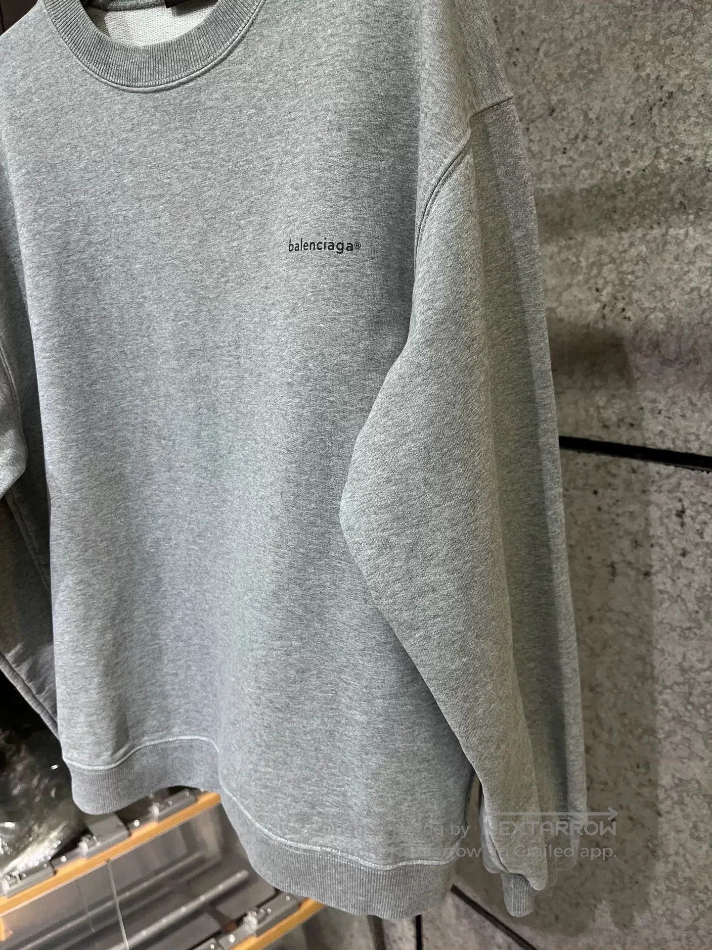 Balenciaga Balenciaga Gray Crewneck Logo Sweatshirt M. Size US M / EU 48-50 / 2 - 5 Thumbnail