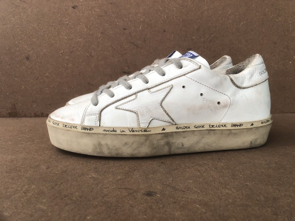 Golden Goose Golden Goose Hi-Star White Leather Women’s Sneakers Size 37 Size US 7 / IT 37 - 4 Thumbnail
