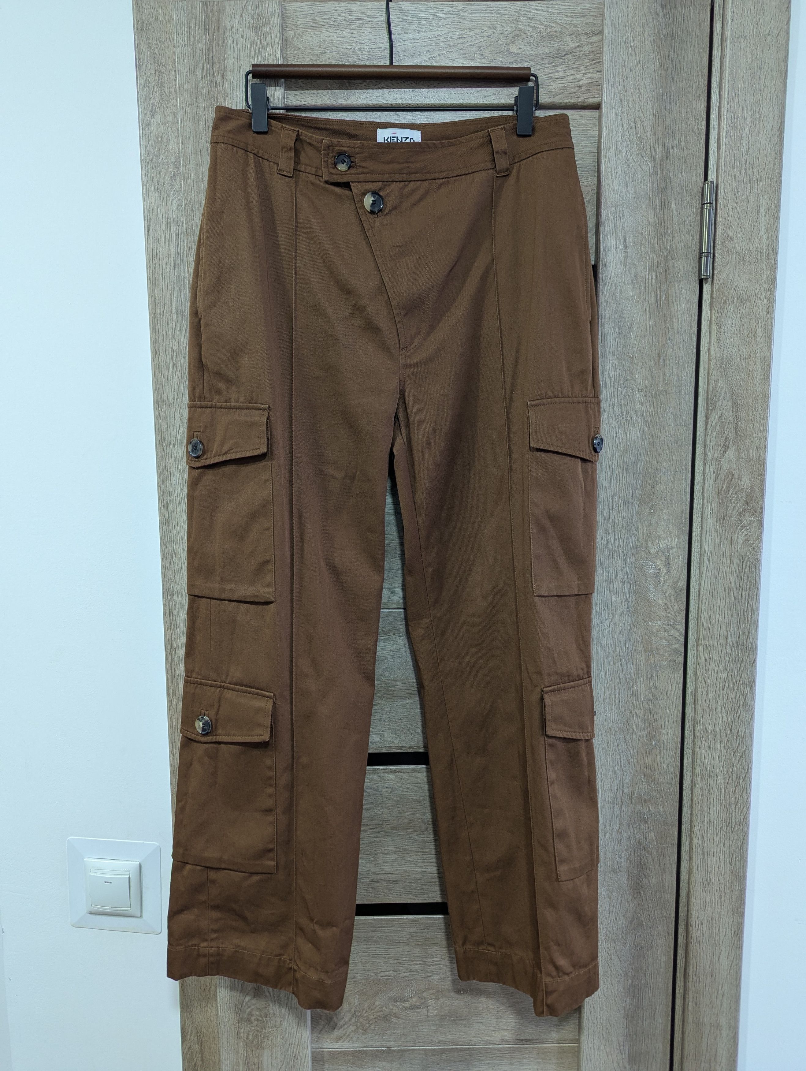 Kenzo Kenzo Asymmetrical Cargo Pants Size 31 Size US 31 - 1 Thumbnail