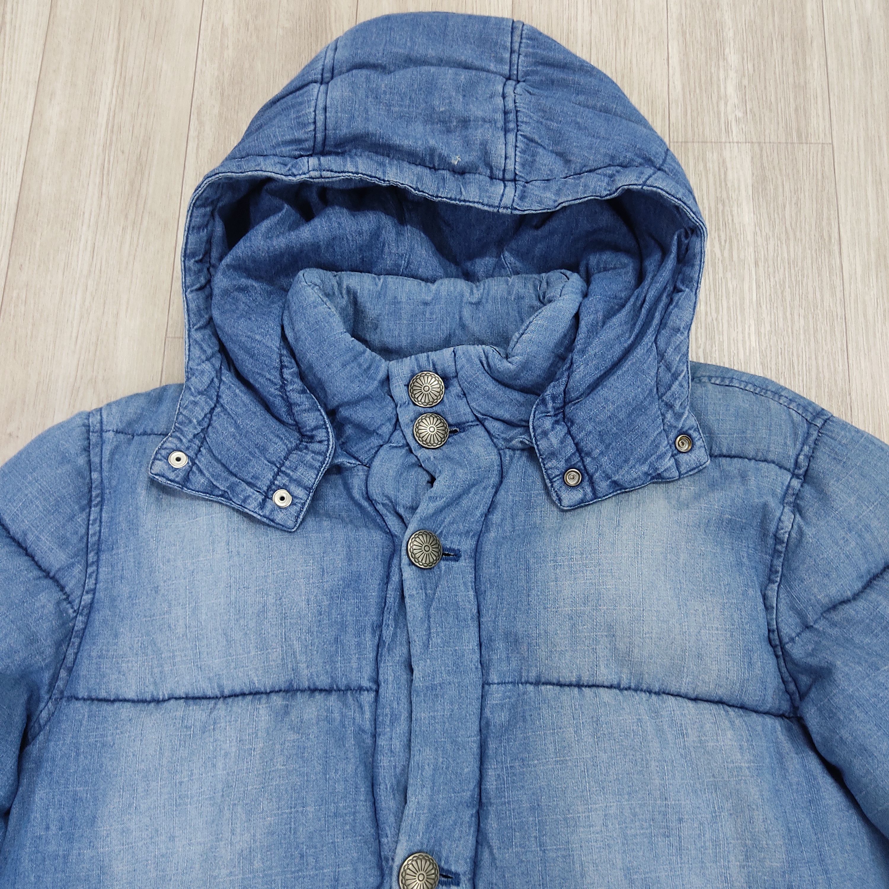 Japan Blue LAZY HAZY PLANET Blue Denim Filled Puffer Jacket Size US M / EU 48-50 / 2 - 5 Thumbnail