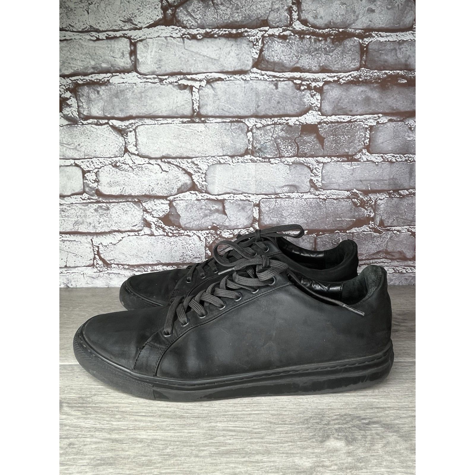 Thursday Boot Company Thursday Everyday Triple Black Matte Premier Low Top Sneaker Size US 10 / EU 43 - 1 Thumbnail