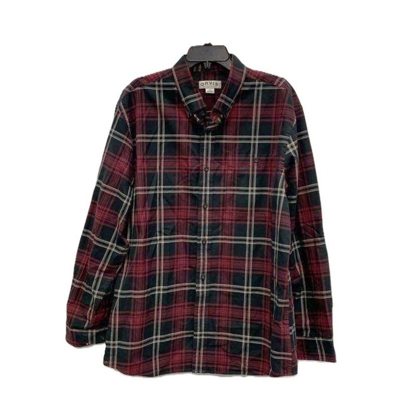 Orvis Orvis Plaid Cotton Flannel Button Up Long Sleeve Shirt L Size US L / EU 52-54 / 3 - 7 Thumbnail