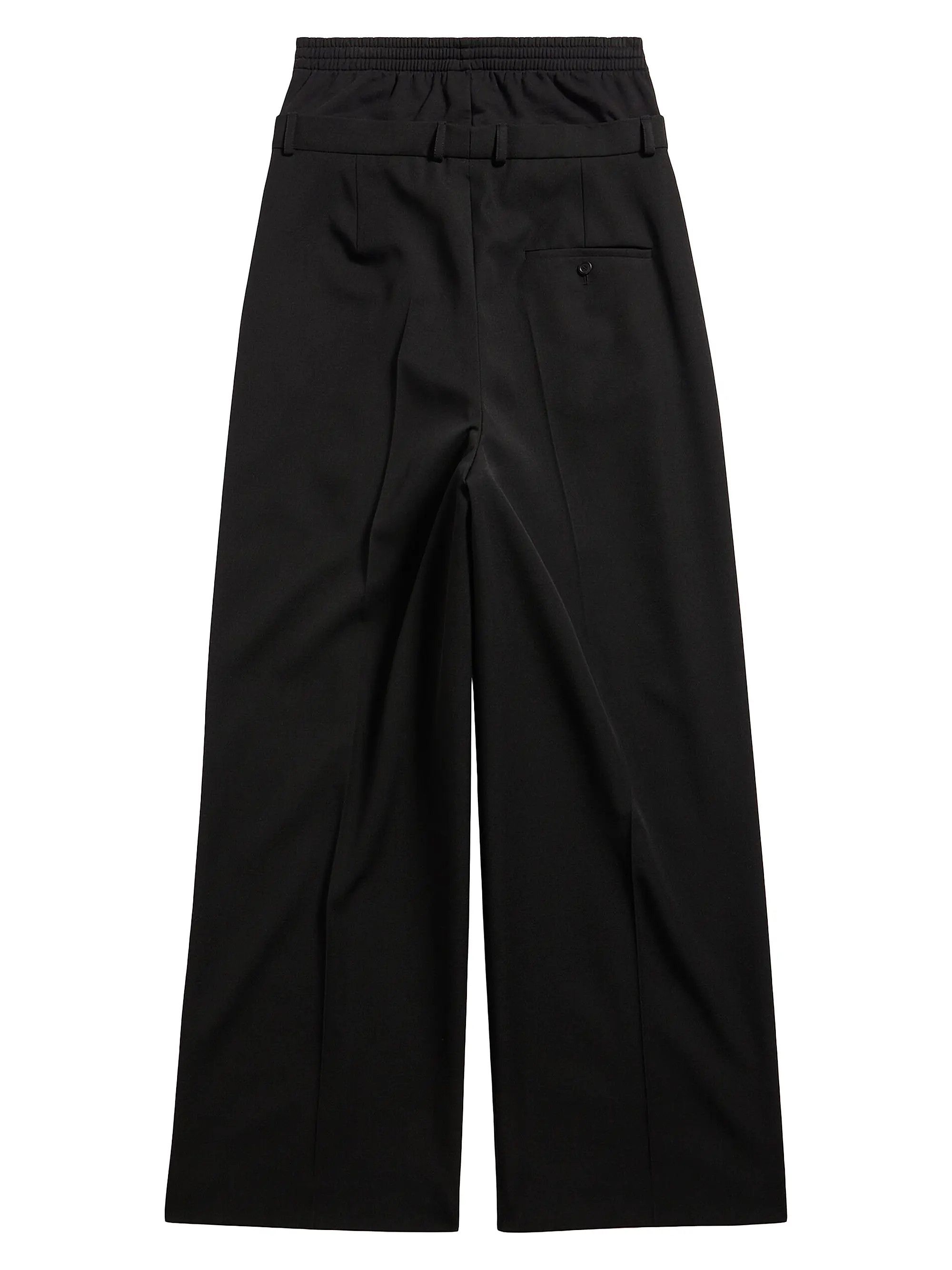 Balenciaga o1tr1nto1125 Hybrid Tailoring Pants in Black Size US 34 / EU 50 - 2 Thumbnail