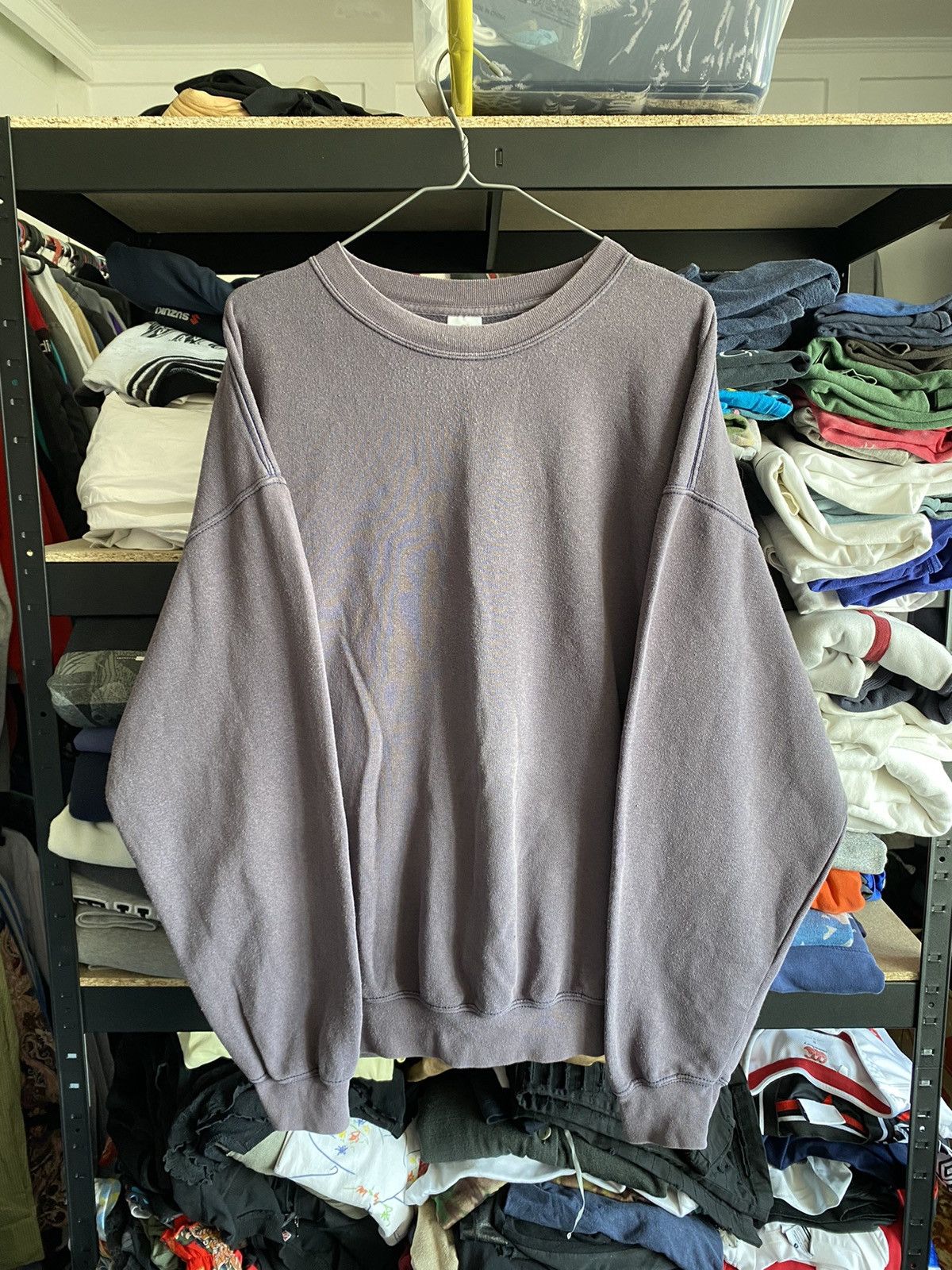If Six Was Nine × Japanese Brand 00s Basic Oversized Wash Faded Sweatshirt Yeezy Style Gap Size US L / EU 52-54 / 3 - 2 Thumbnail
