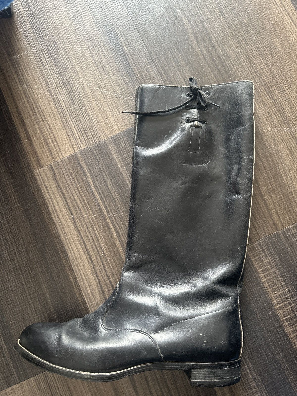 Leather × Vintage Cute Tie Leather Boot Size US 8.5 / IT 38.5 - 7 Thumbnail