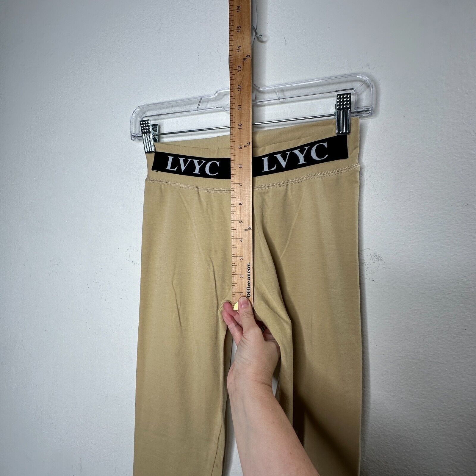 Other Les Vertes Yacht Club Tan Leggings Black LVYC logo Waist M Size 30" / US 8 / IT 44 - 11 Thumbnail