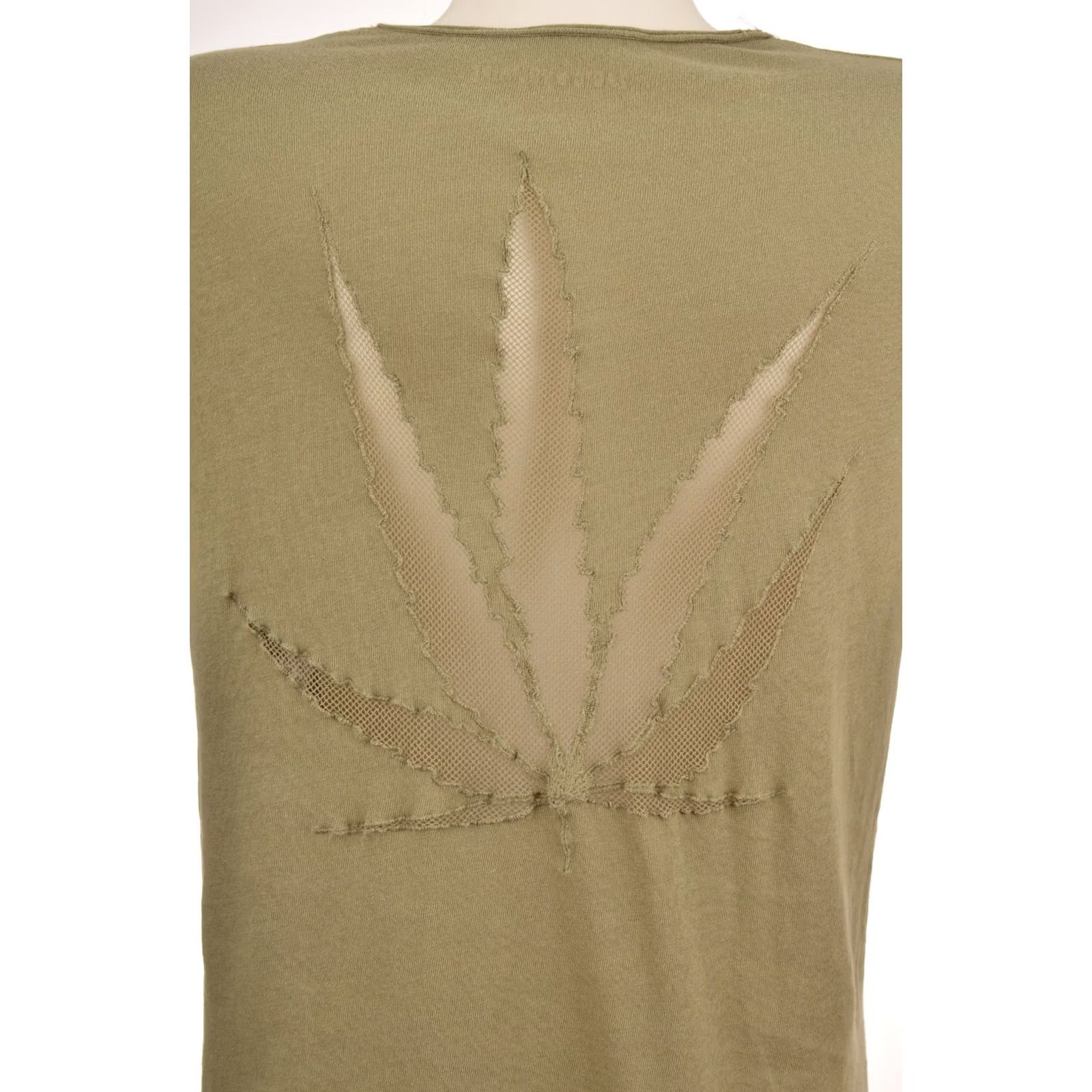 Zadig & Voltaire Zadig & Voltaire Story Fishnet Cotton T-Shirt Tee SHTS1806F Size S Green Women T-Shirt, XS? Size S / US 4 / IT 40 - 4 Thumbnail