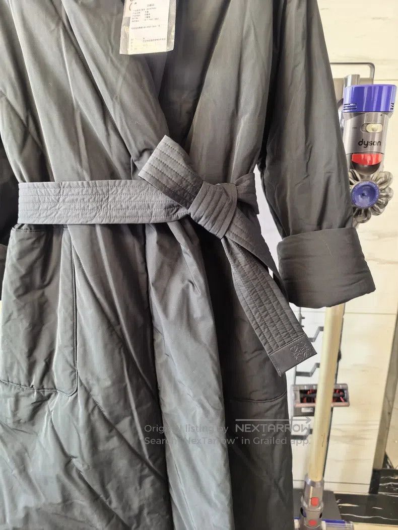 Loewe Loewe Coat Cotton Jacket with Logo on Back and Belt, Adjus Size 4XL / US 24-26 - 6 Thumbnail