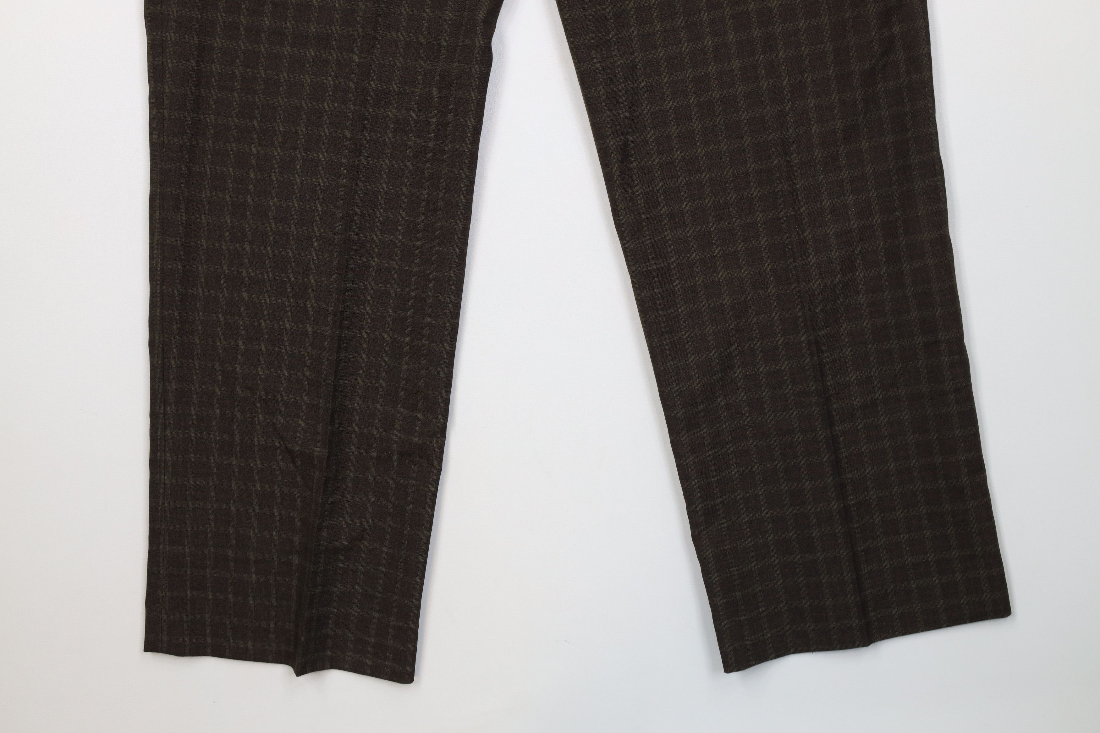 Vintage Vintage Y2K Streetwear Wide Leg Chino Pants Brown Plaid Size US 34 / EU 50 - 12 Thumbnail
