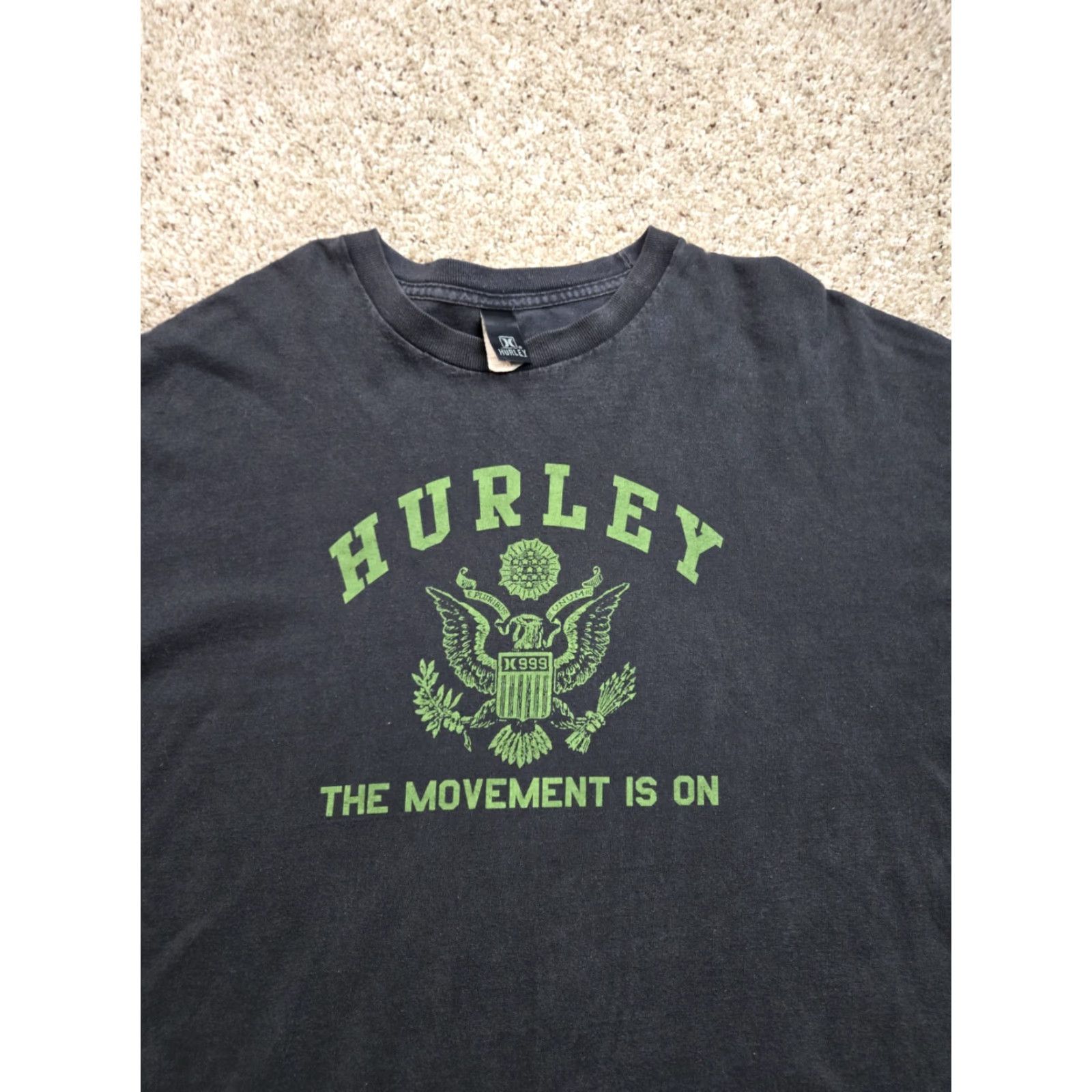 Hurley Vintage Hurley Shirt 2XL Mens Black Long Sleeve The Movement Graphic Skater Y2K Size US XXL / EU 58 / 5 - 4 Thumbnail