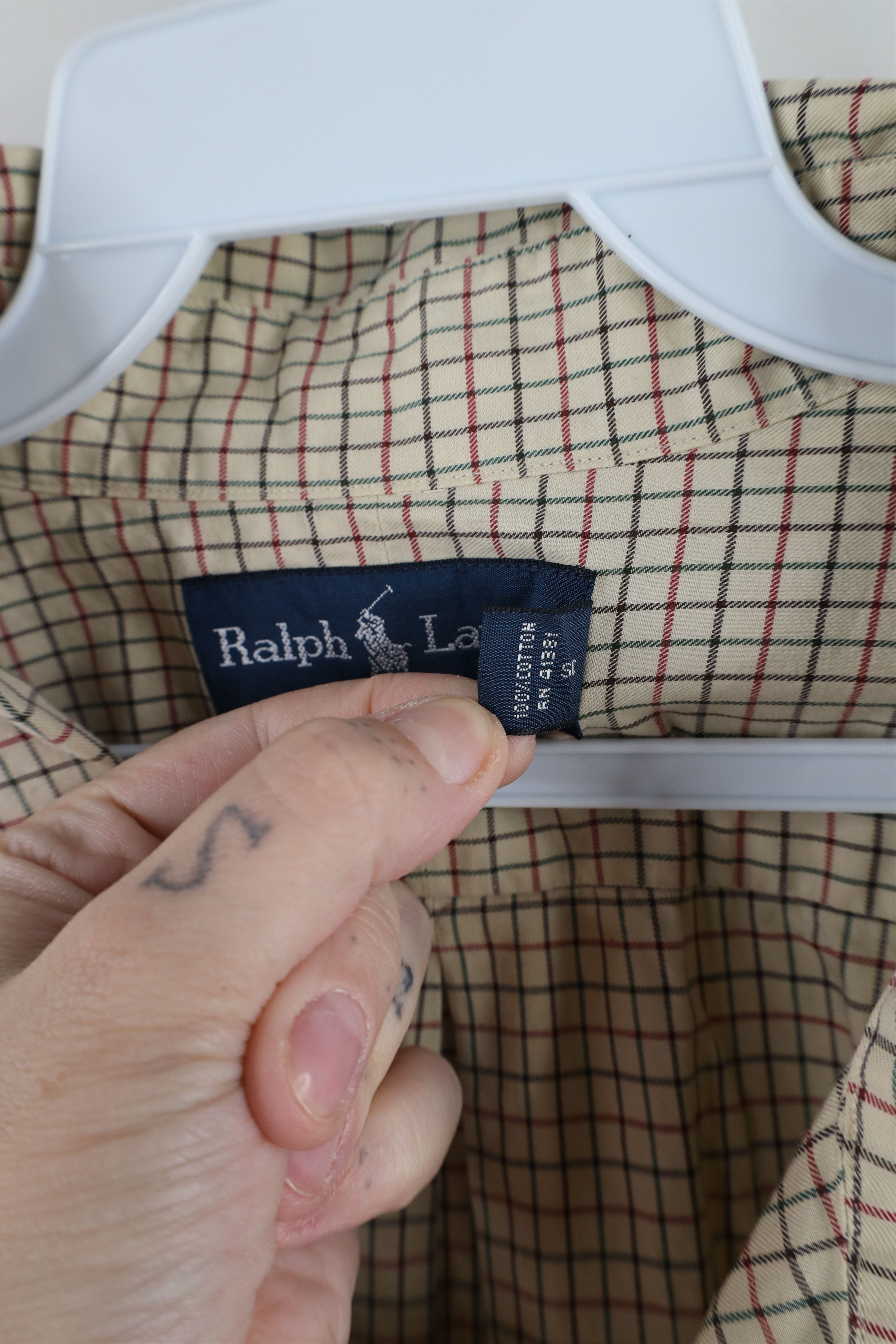 Ralph Lauren × Vintage Vintage 90s Ralph Lauren Collared Button Down Shirt Plaid Size US XXL / EU 58 / 5 - 8 Thumbnail