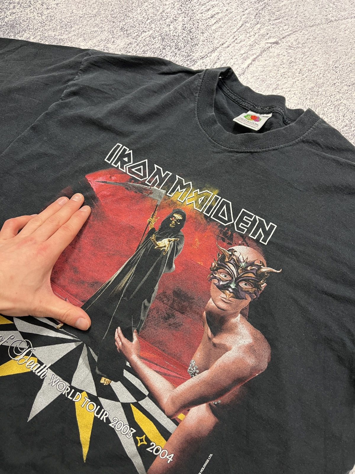 Band Tees × Vintage Vintage 2003 Iron Maiden World Tour T-Shirt Dance Of Death Size US XL / EU 56 / 4 - 7 Thumbnail