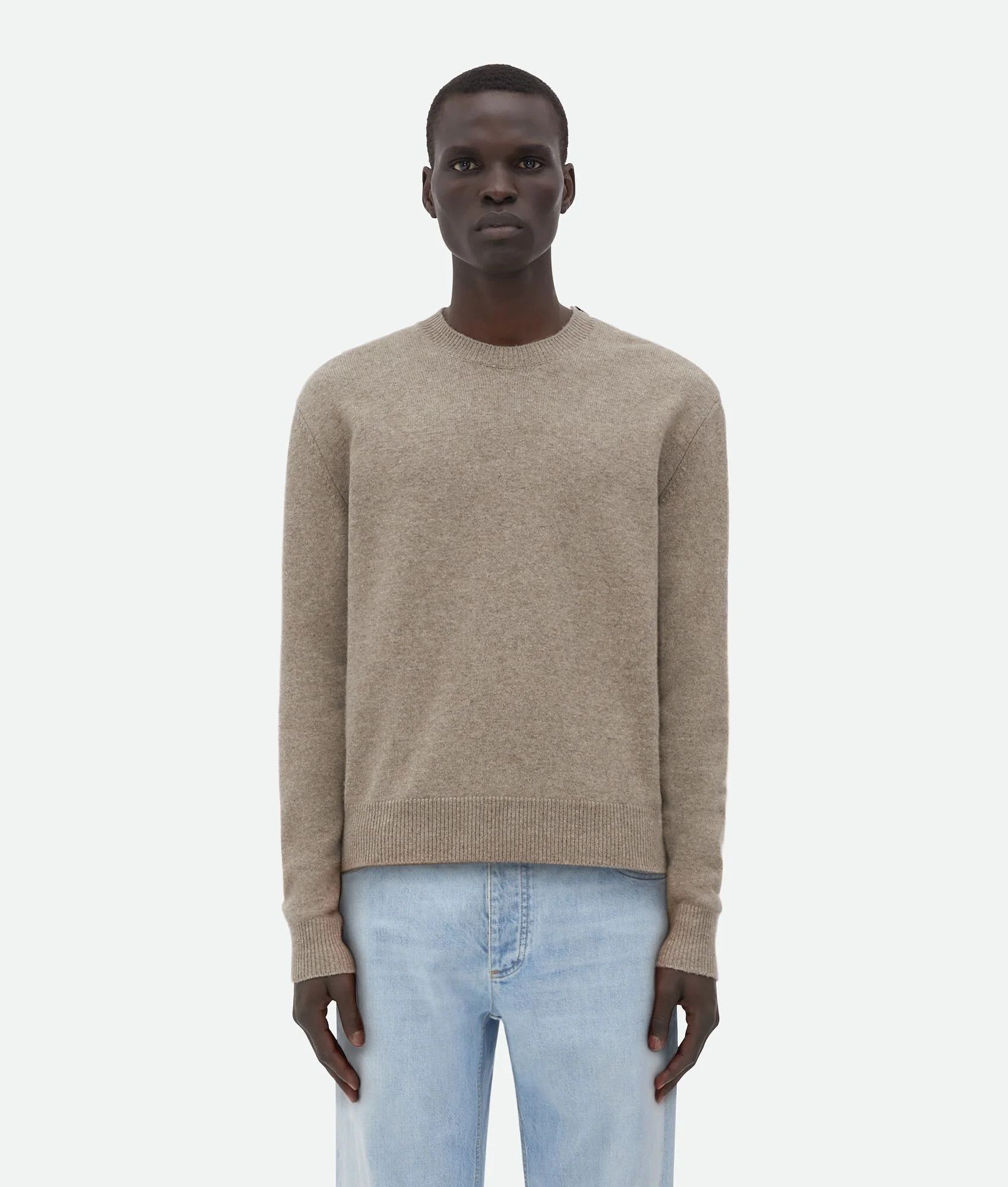 Bottega Veneta o1loc1c0426 752153 Cashmere Sweater in Desert Size US L / EU 52-54 / 3 - 1 Thumbnail