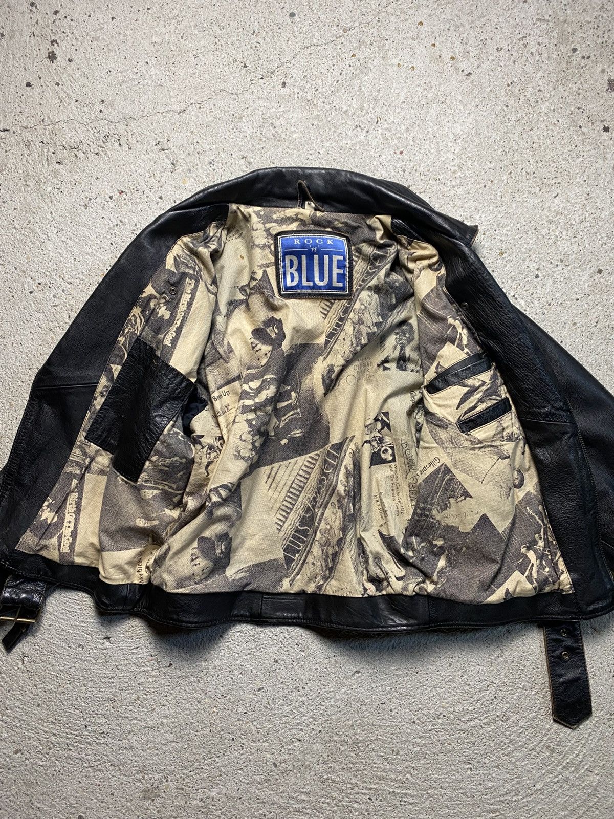 Other Leather jacket bomber avant garde archive rock n blue black Size US M / EU 48-50 / 2 - 15 Thumbnail