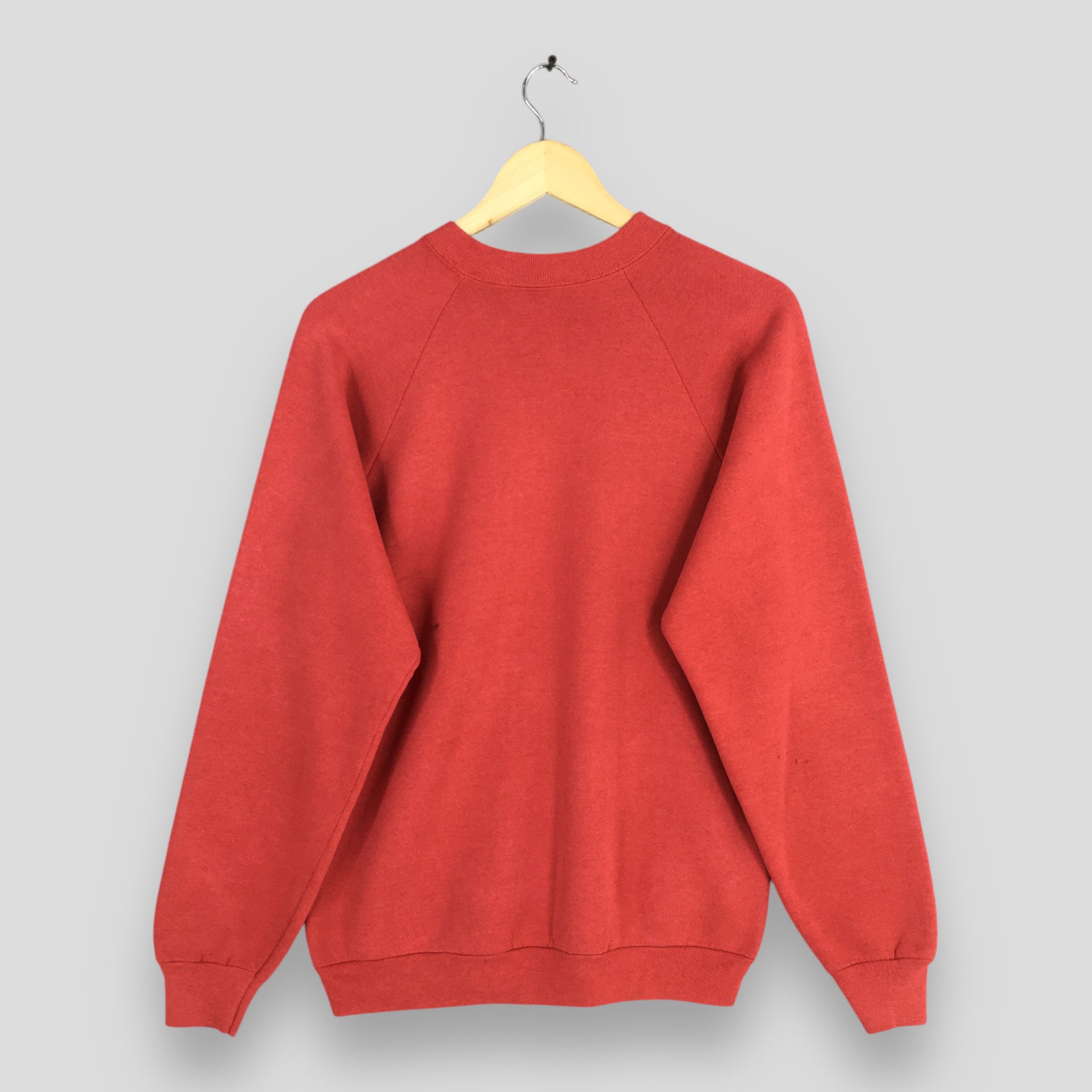 Habitat × Vintage Vintage 80s Deer Animal Whitetail Red Sweatshirt Medium Size US M / EU 48-50 / 2 - 6 Thumbnail